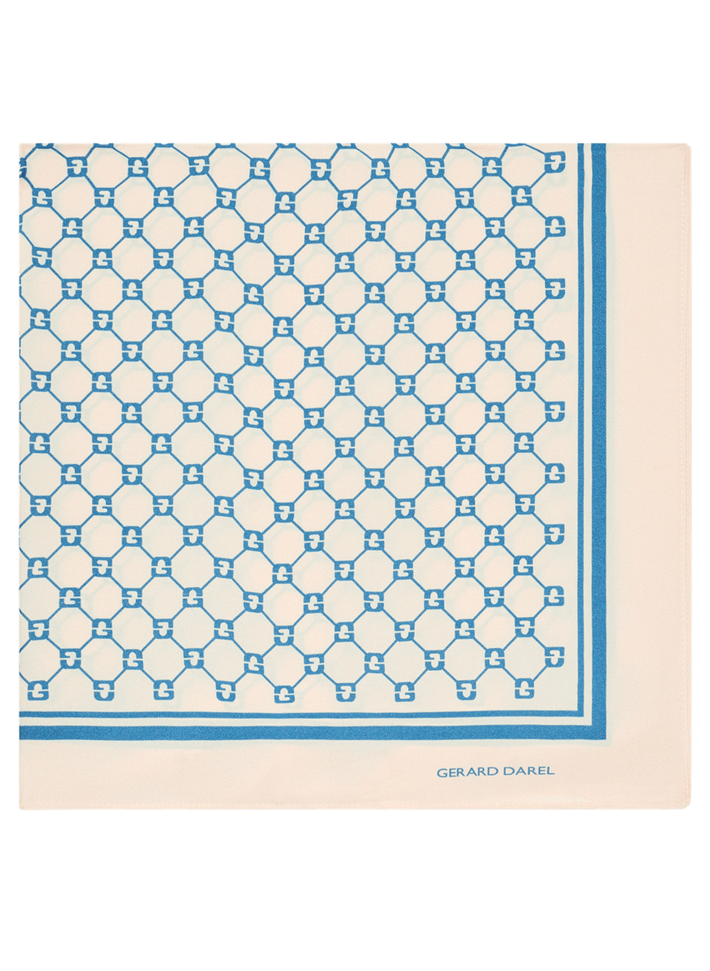 Carré à monogramme en soie - danae GERARD DAREL Bleu