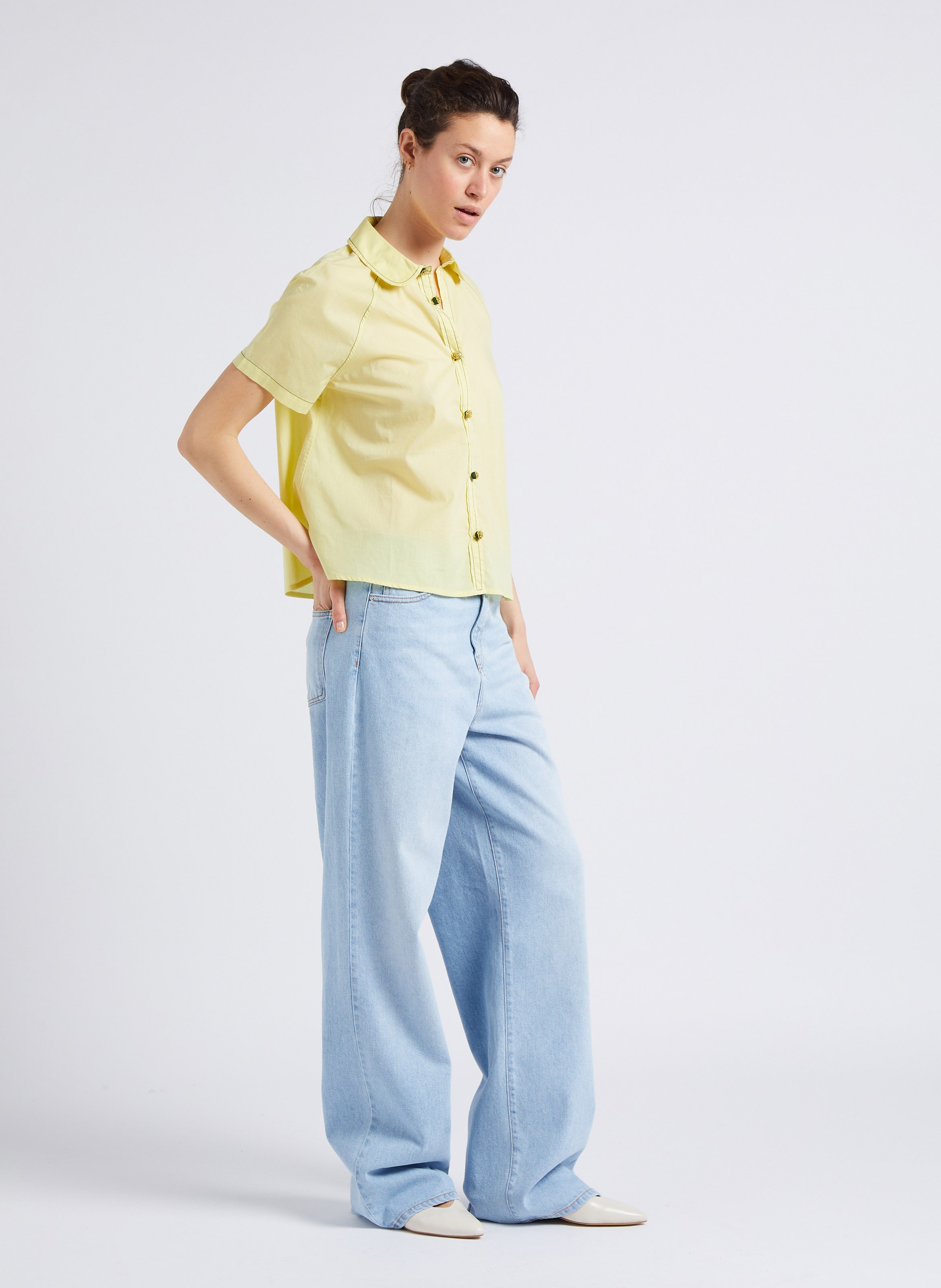 Sandales à talon en cuir vince JONAK Blanc