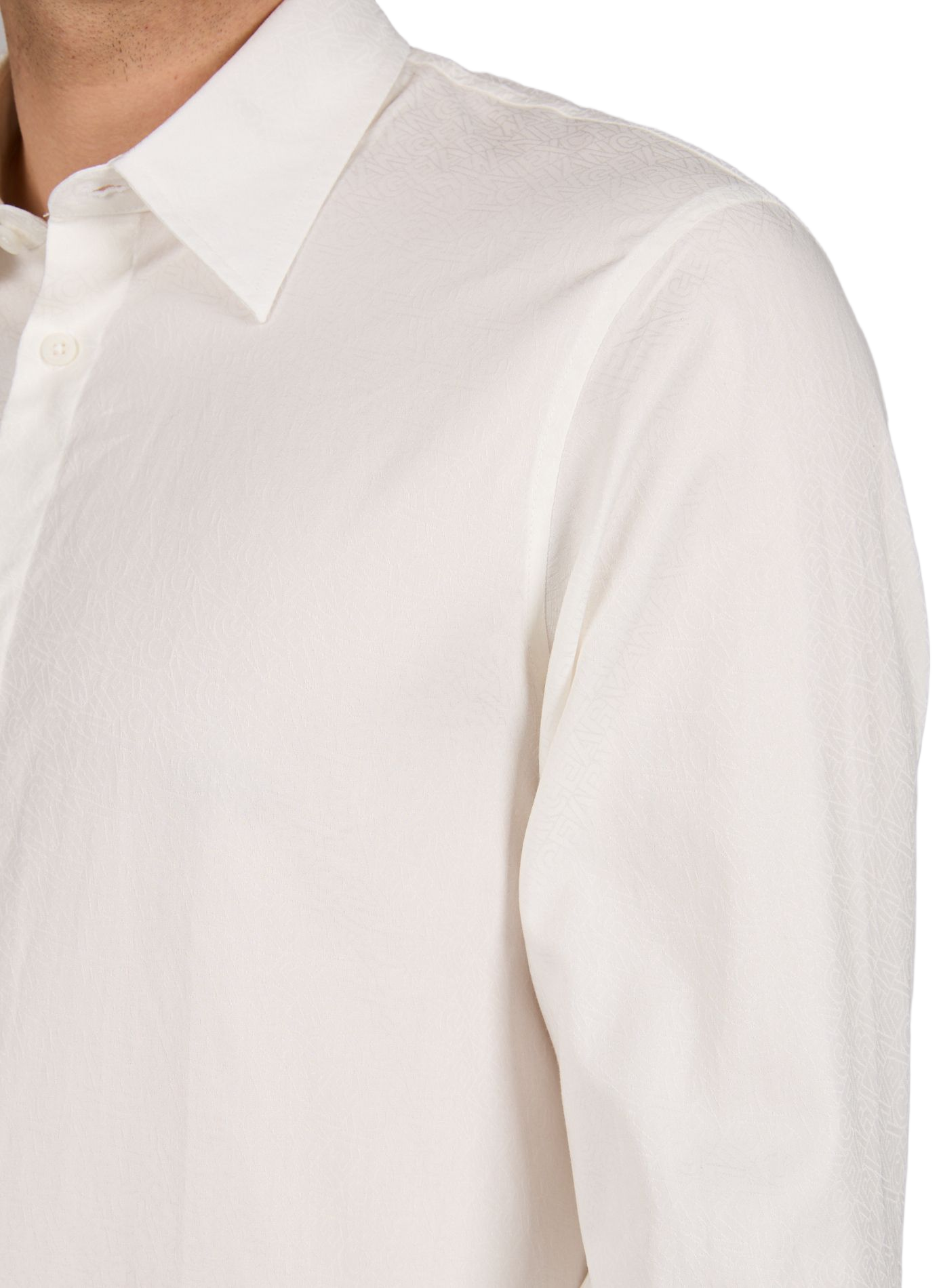 Chemise logotypée en coton ARMANI EXCHANGE Blanc