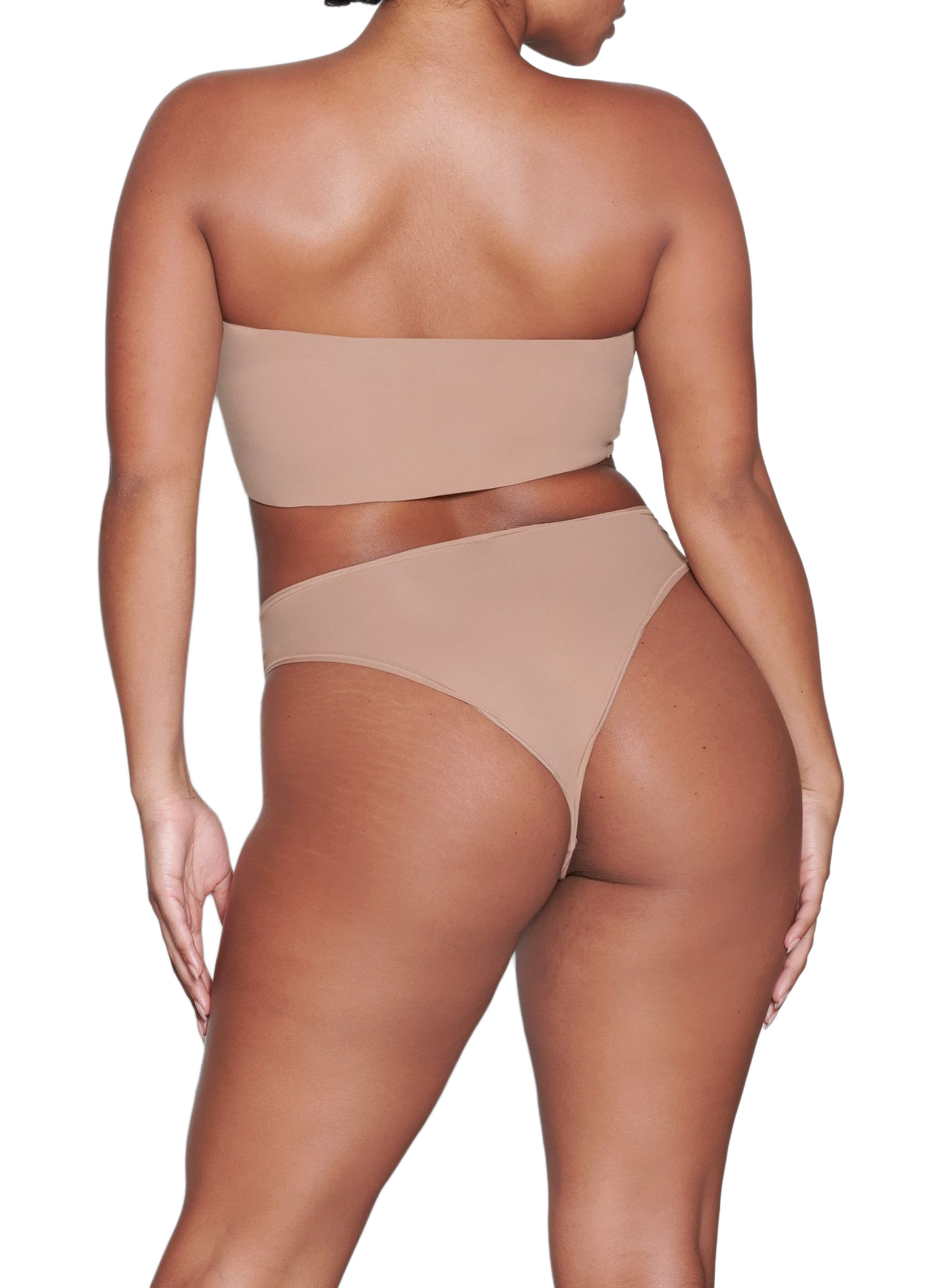 Seamless Mid-Rise Solid Culottes SKIMS Brown