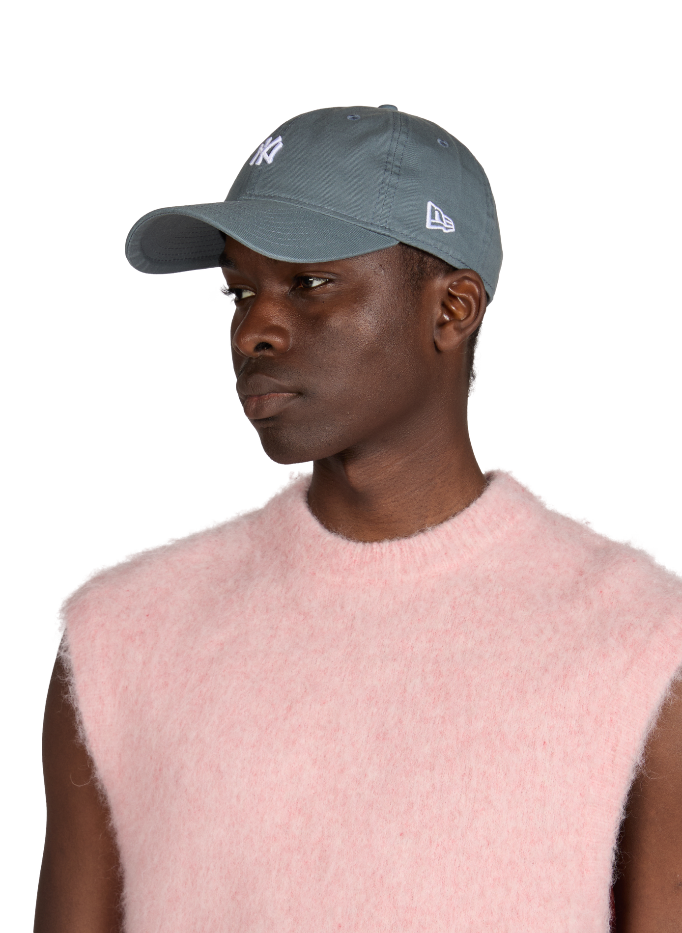 Casquette logo en coton NEW ERA Gris