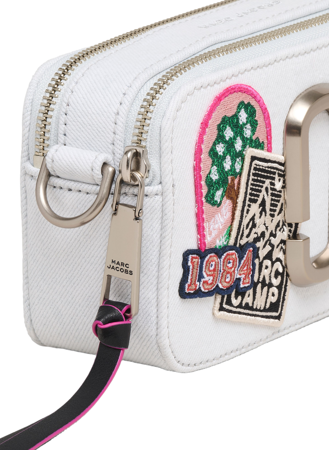 Bag The Camp Patchwork Denim Snapshot MARC JACOBS Blue