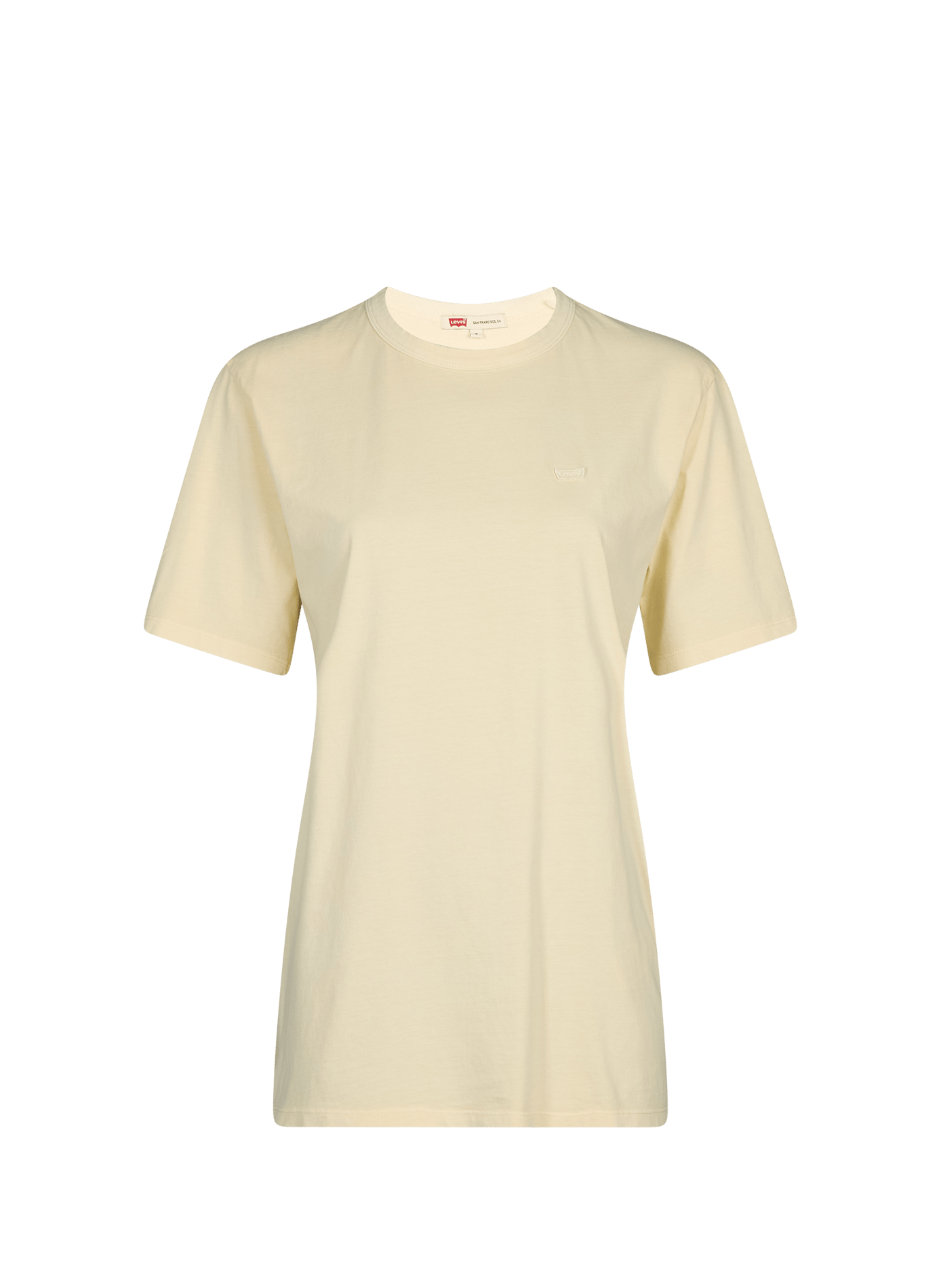 Straight logo cotton t-shirt LEVI'S Yellow