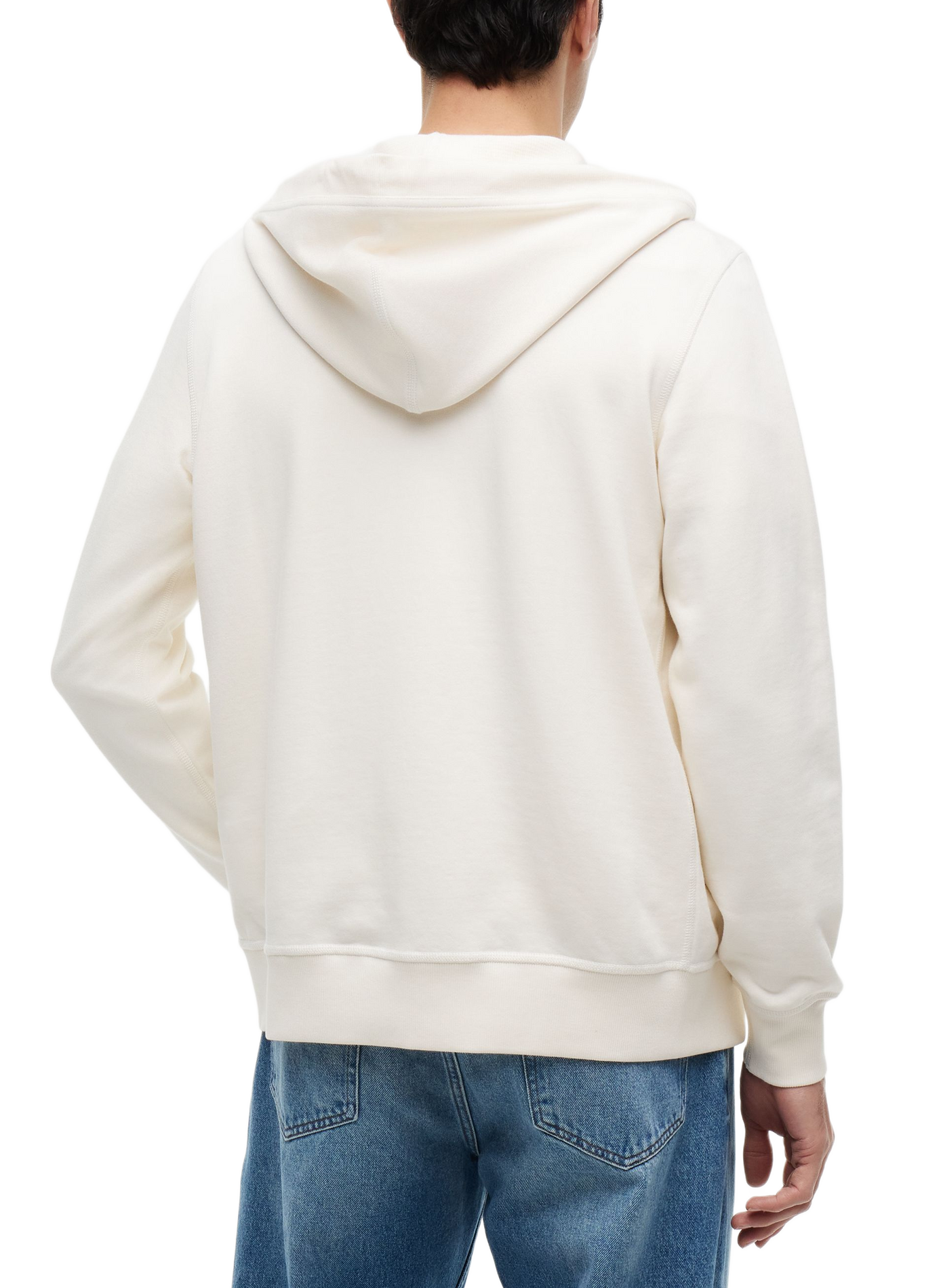 Gerader Baumwoll-Kapuzenpullover TOMMY HILFIGER Beige