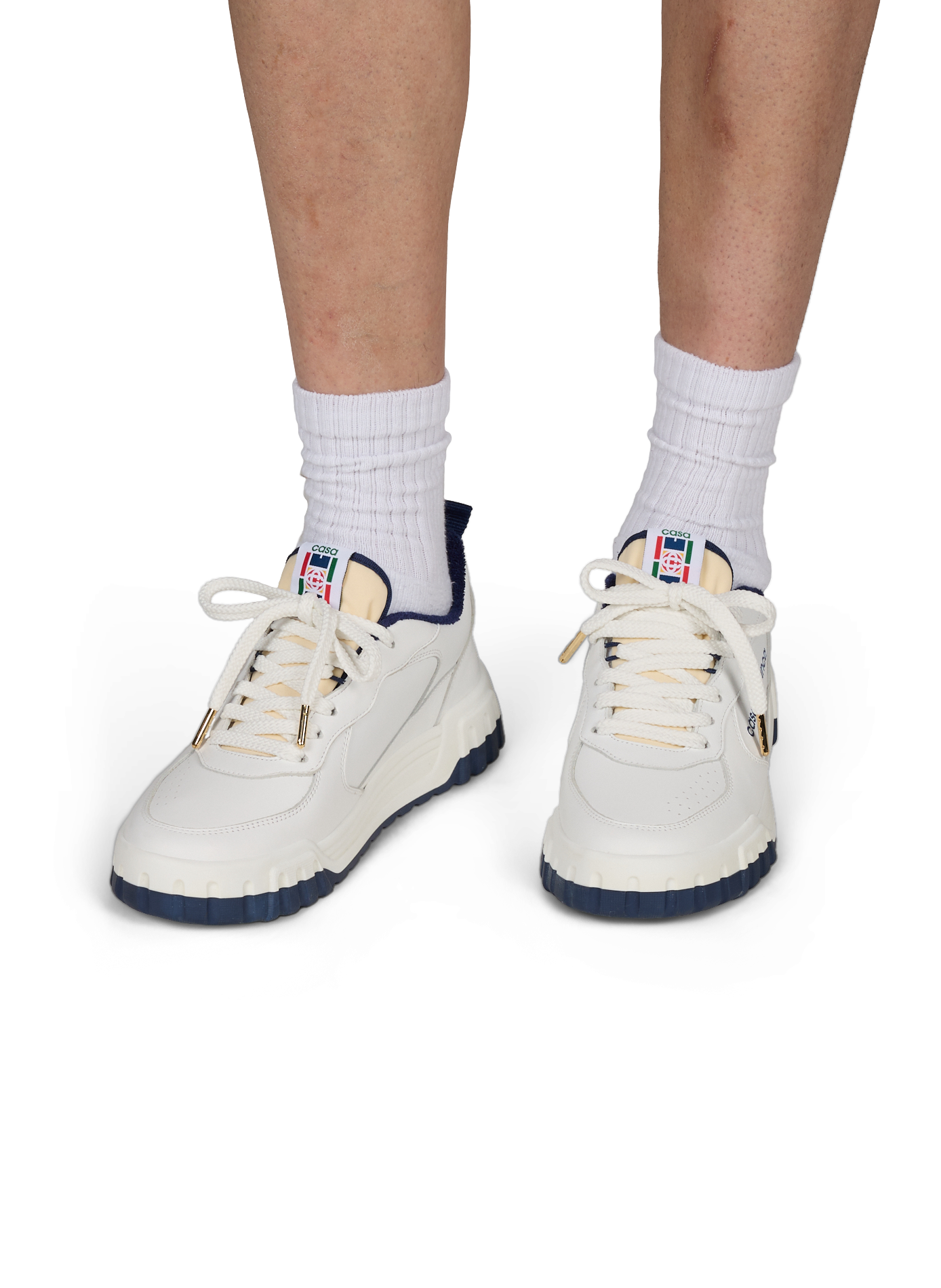 Baskets basses en cuir CASABLANCA PARIS Multicolore