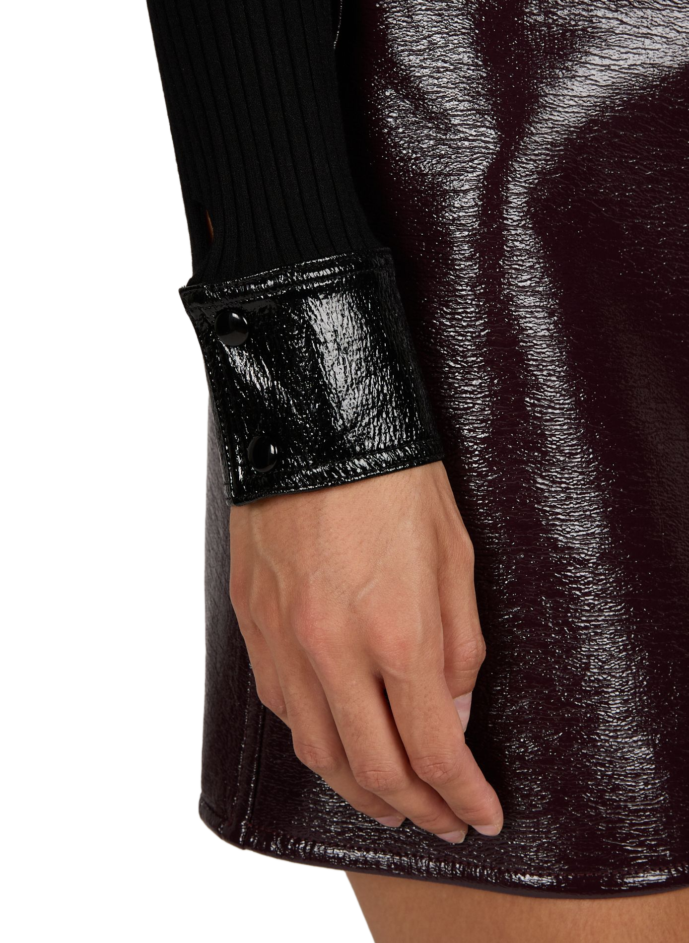 Gebreide cardigan met geborduurd logo COURRÈGES Zwart