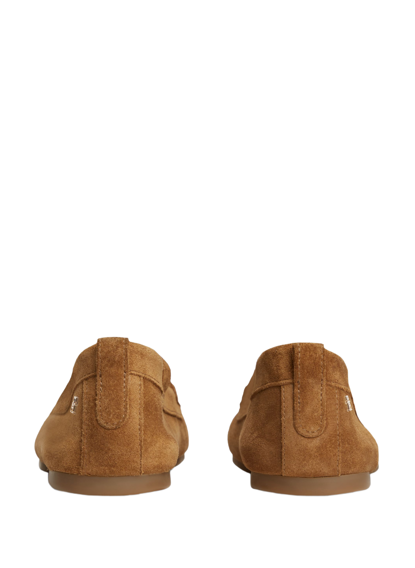Mocassins à détail métallique doré en cuir TOMMY HILFIGER Beige