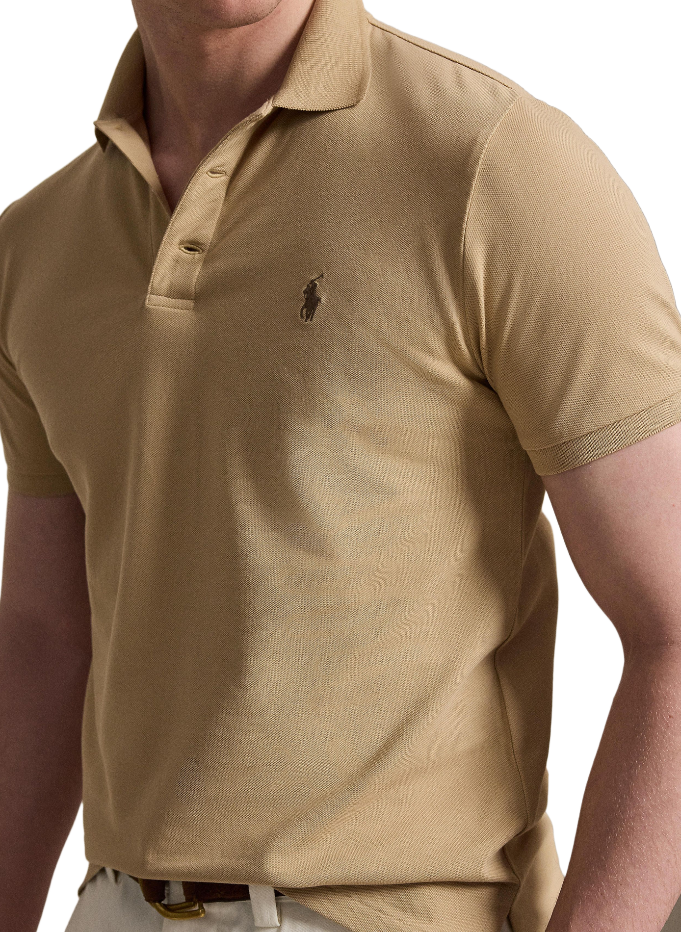 Polo shirt with logo POLO RALPH LAUREN Beige