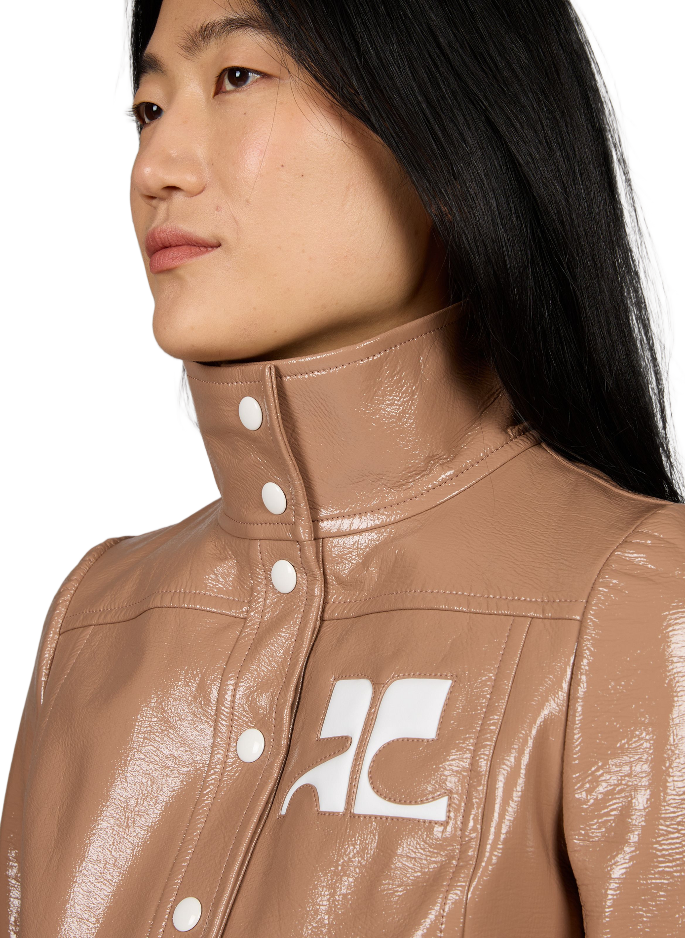 Vinyljacke COURRÈGES Braun