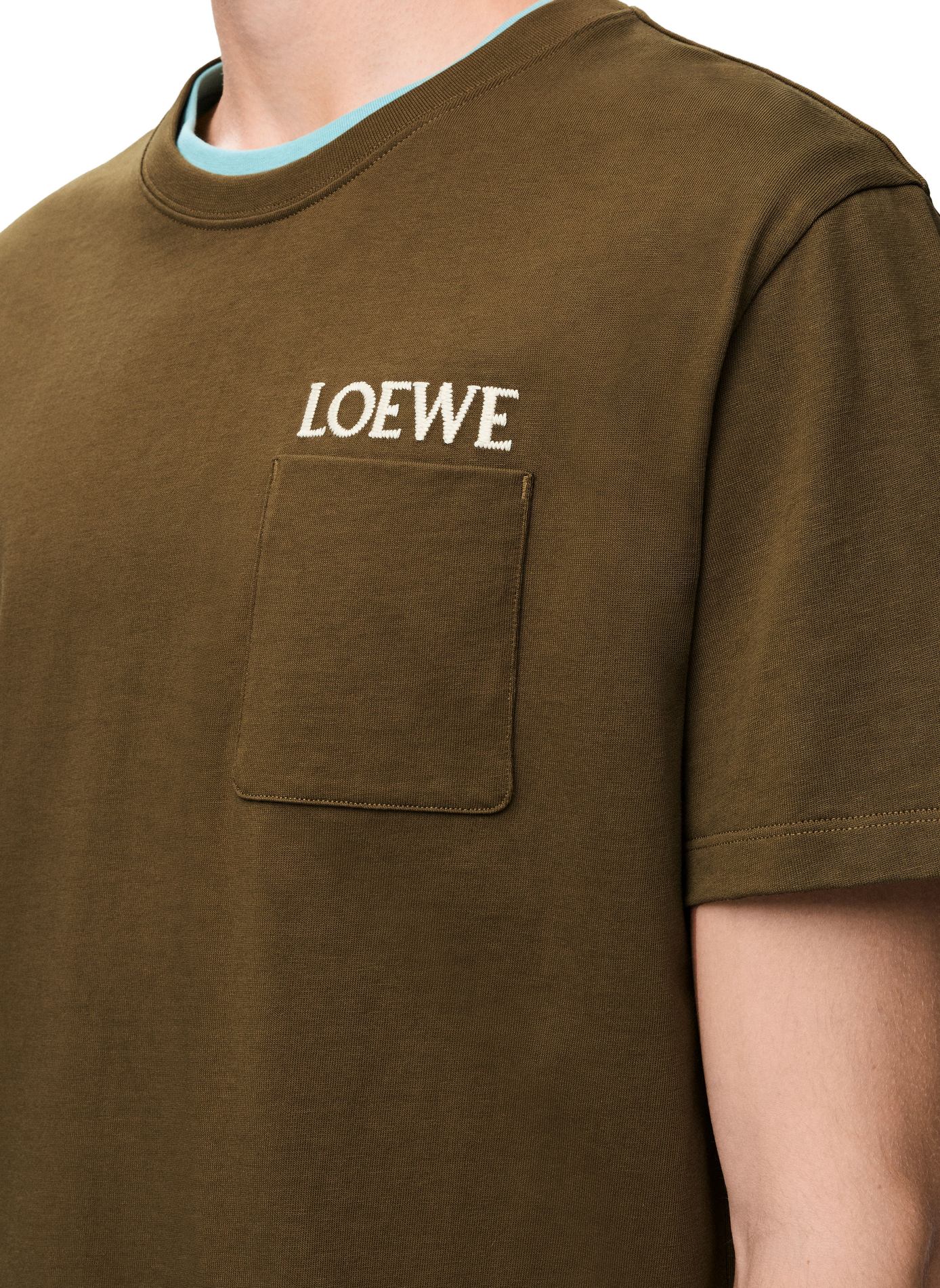 Lässiges Baumwoll-T-Shirt LOEWE Grun