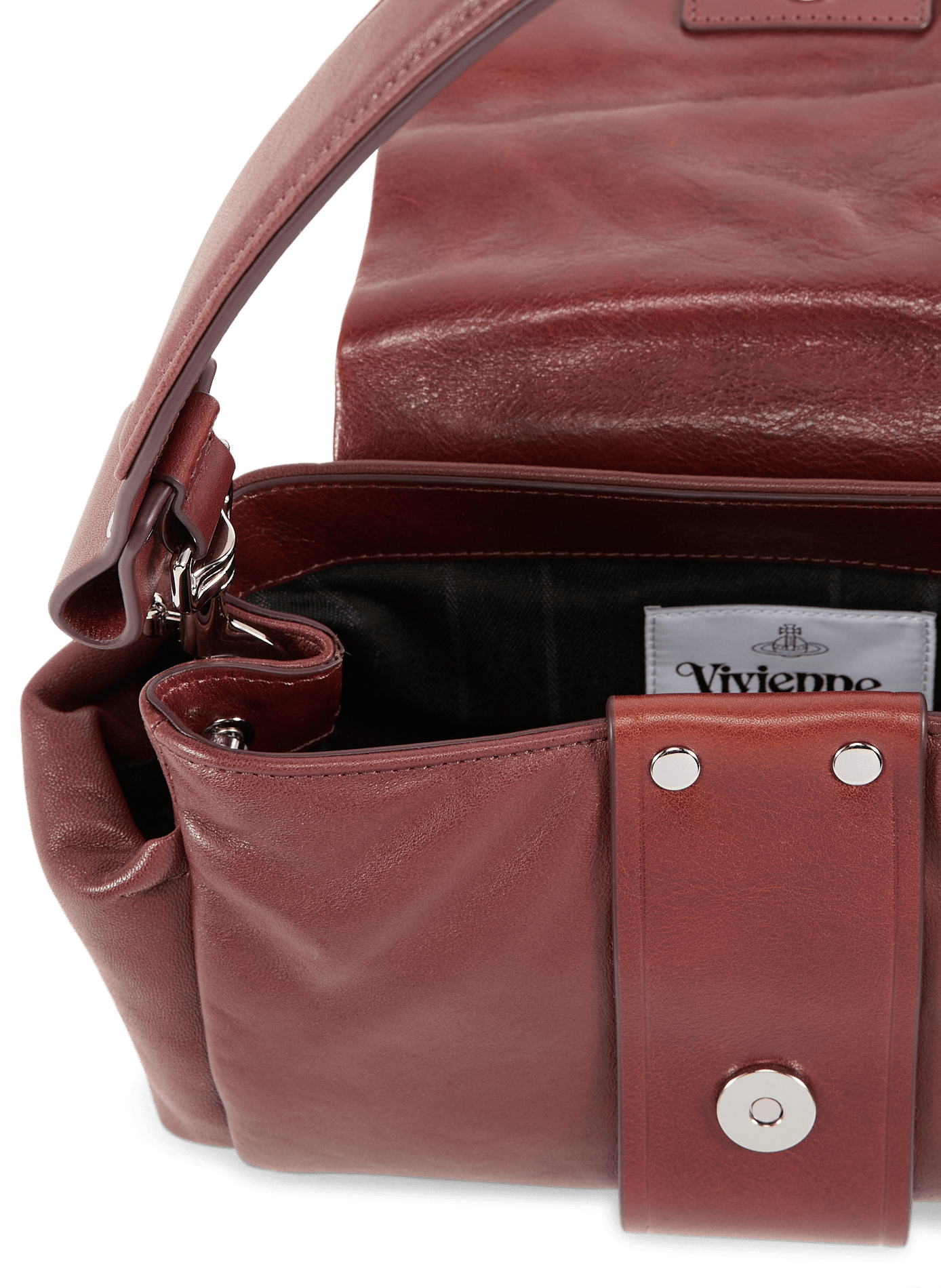 Galleria leather tote bag VIVIENNE WESTWOOD Brown