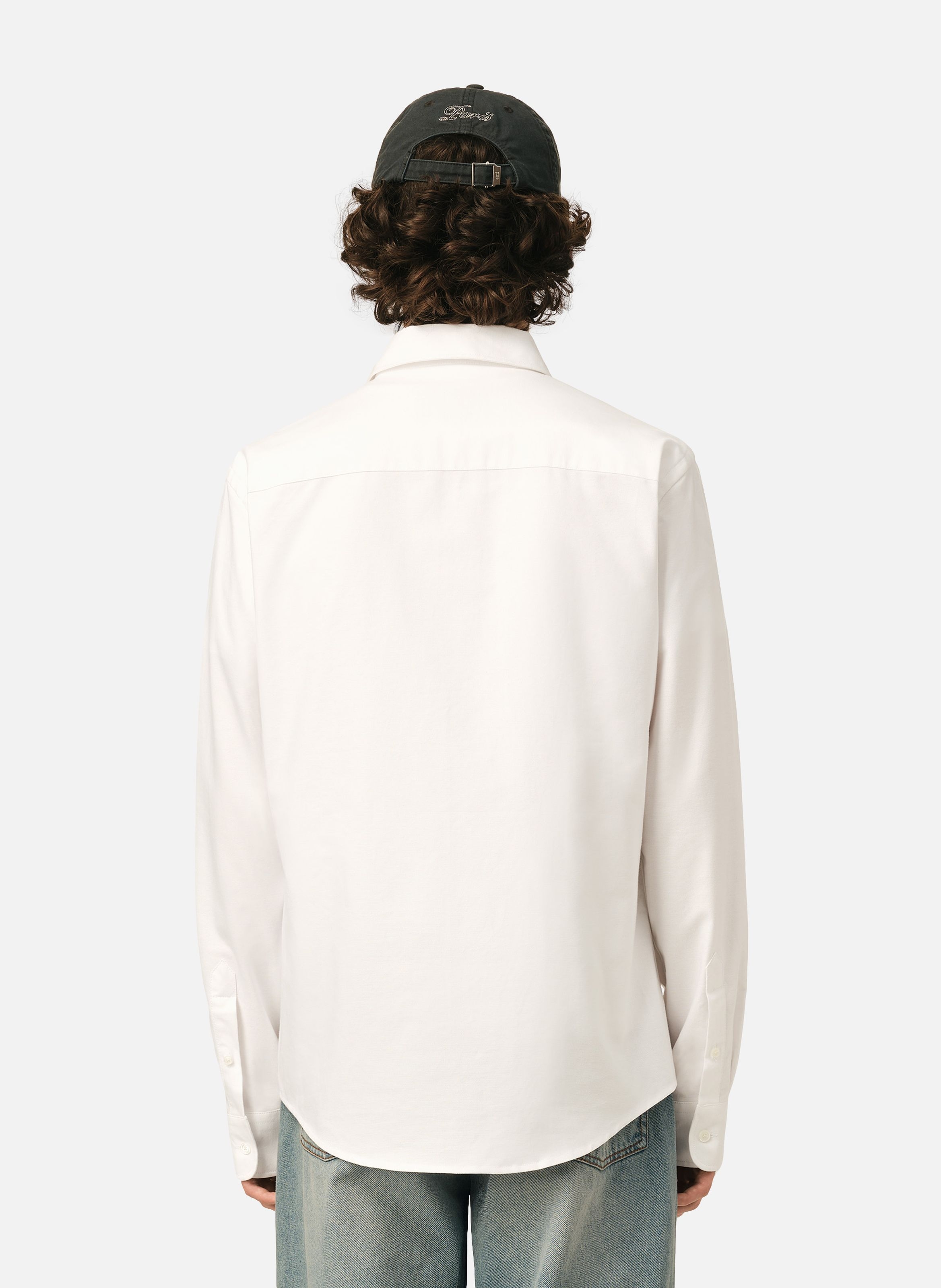 Chemise col boutonné ami de coeur unisexe AMI PARIS Blanc