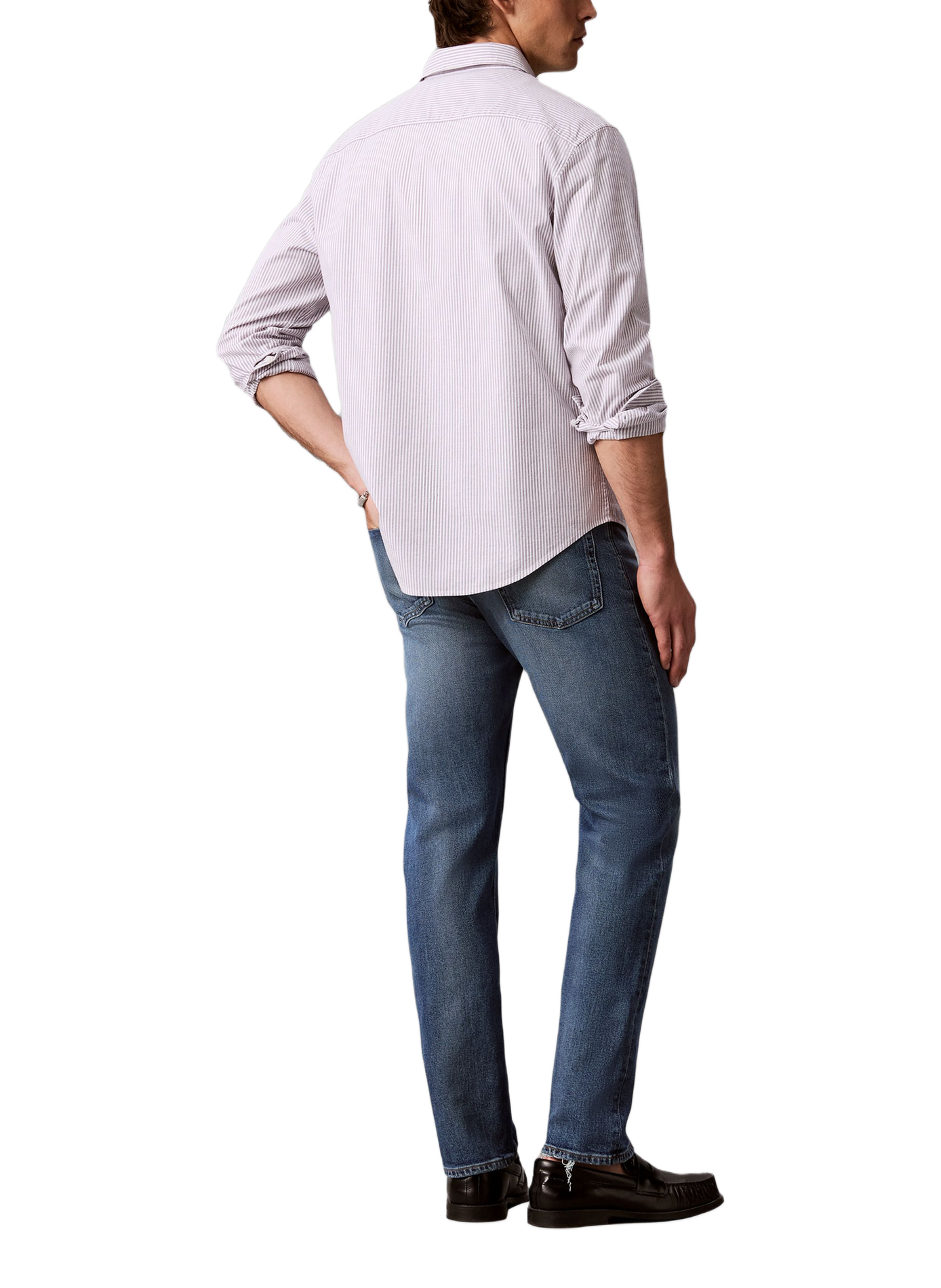 Jean skinny en coton mélangé CALVIN KLEIN Bleu