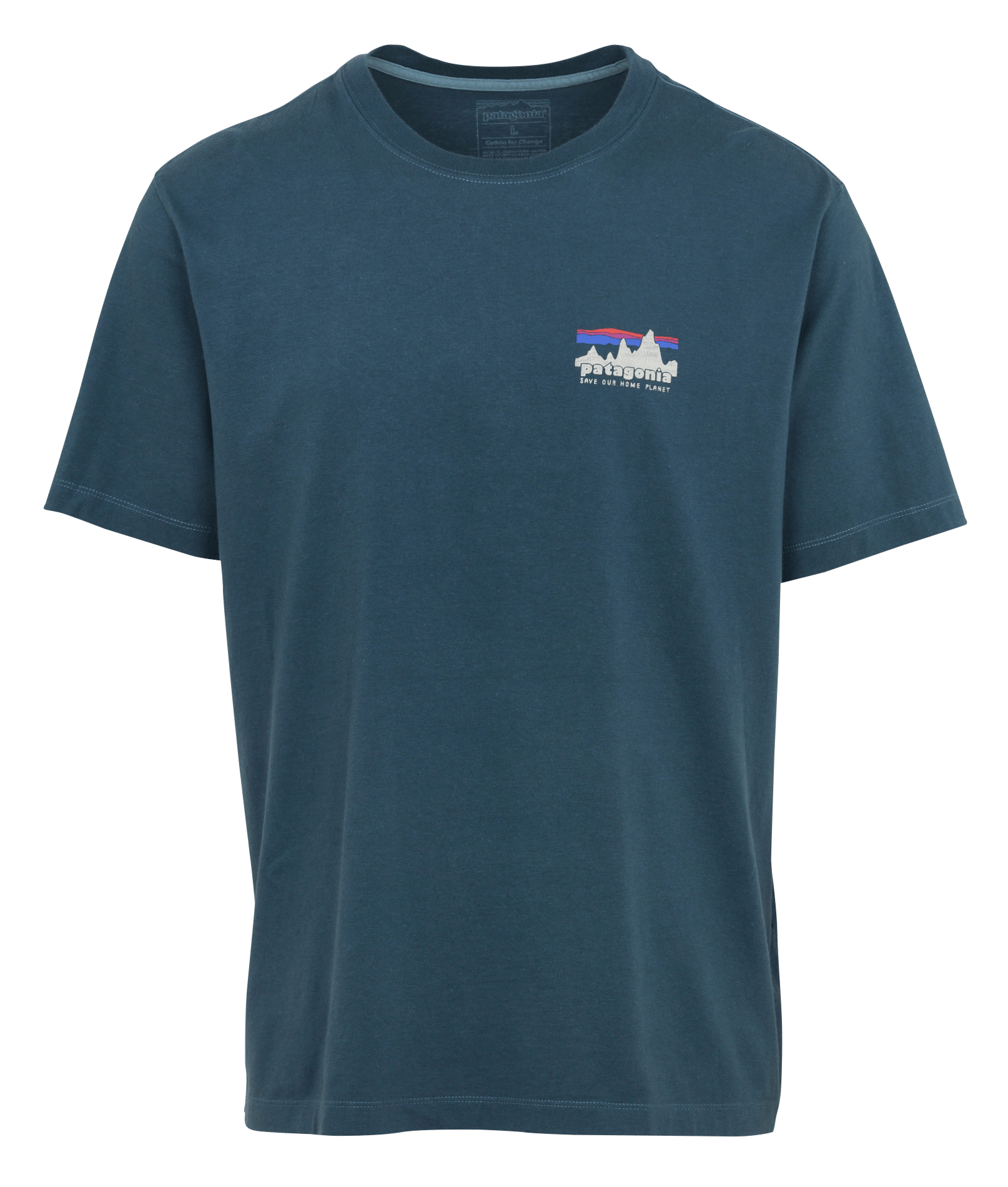 Tee-shirt droit en coton biologique PATAGONIA Bleu