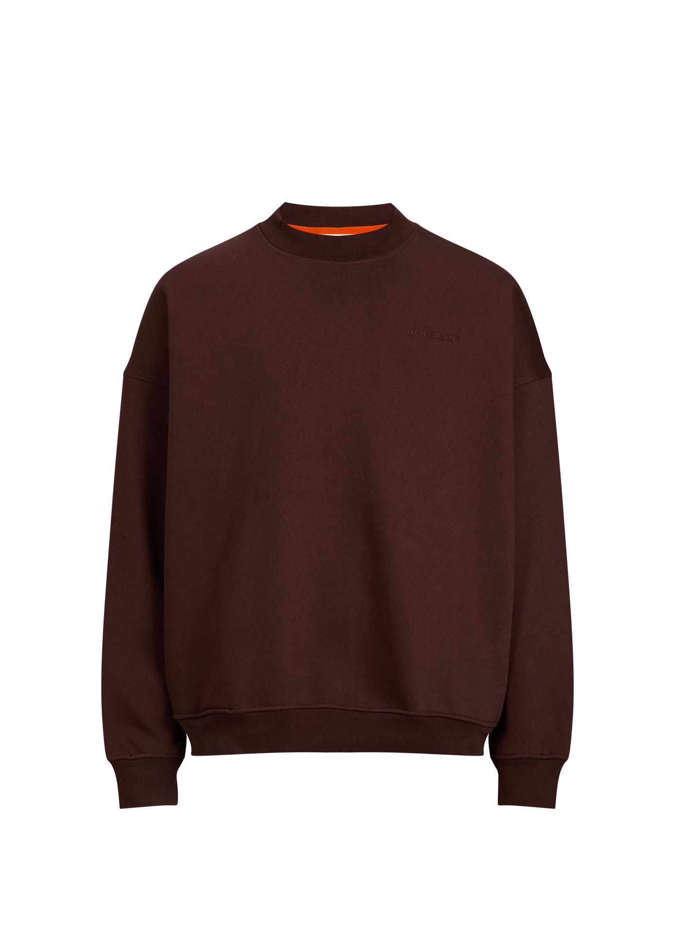 Plain crew-neck sweatshirt GERTRUDE Red