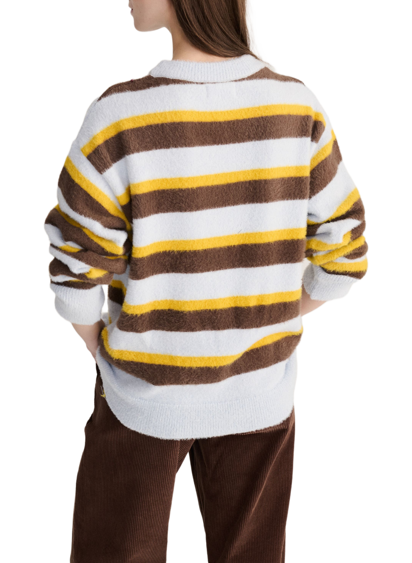 Pull ample col rond à rayures BOBO CHOSES Multicolour