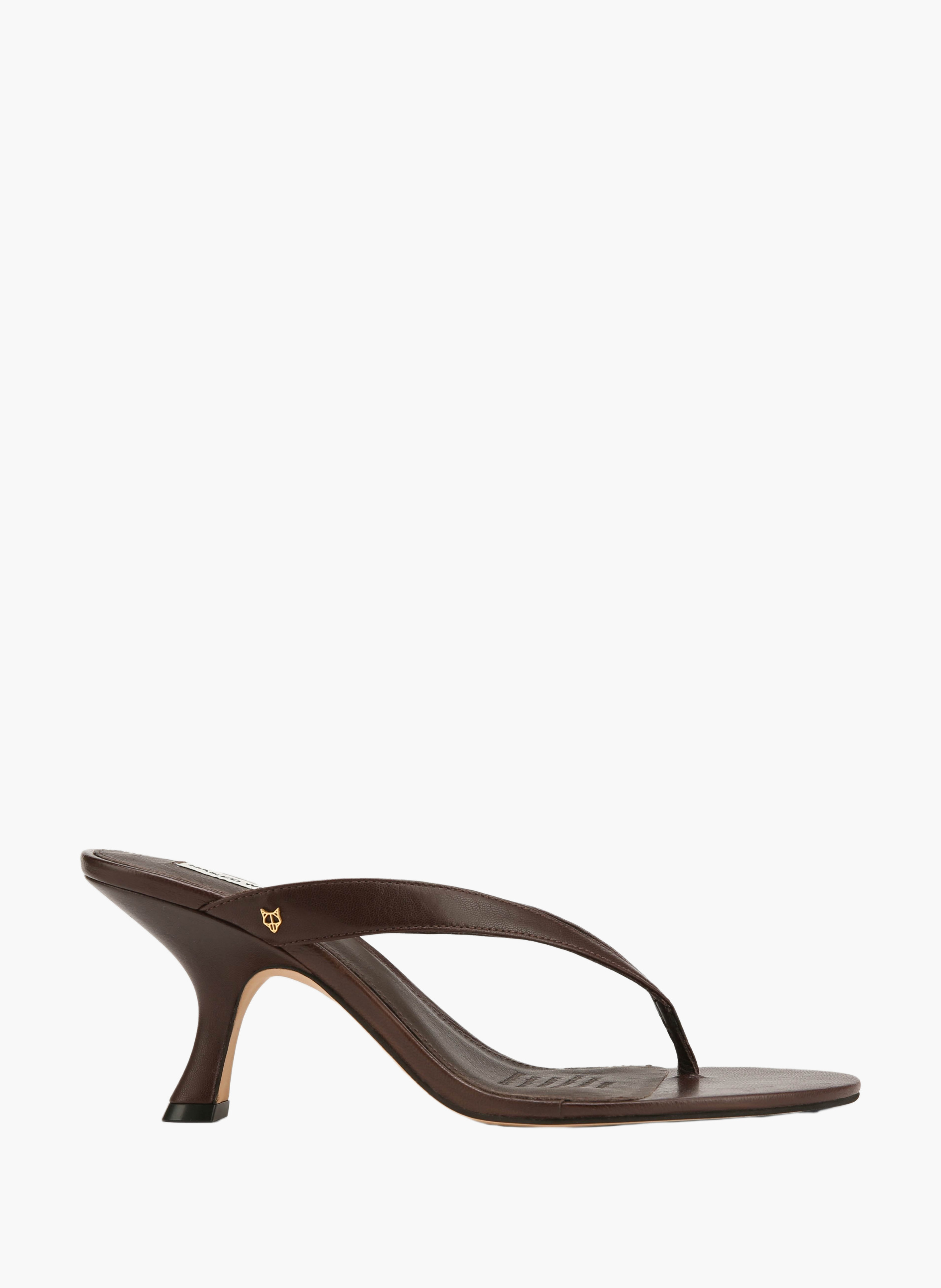 Mandy Pumps aus Leder NAKED WOLFE Braun
