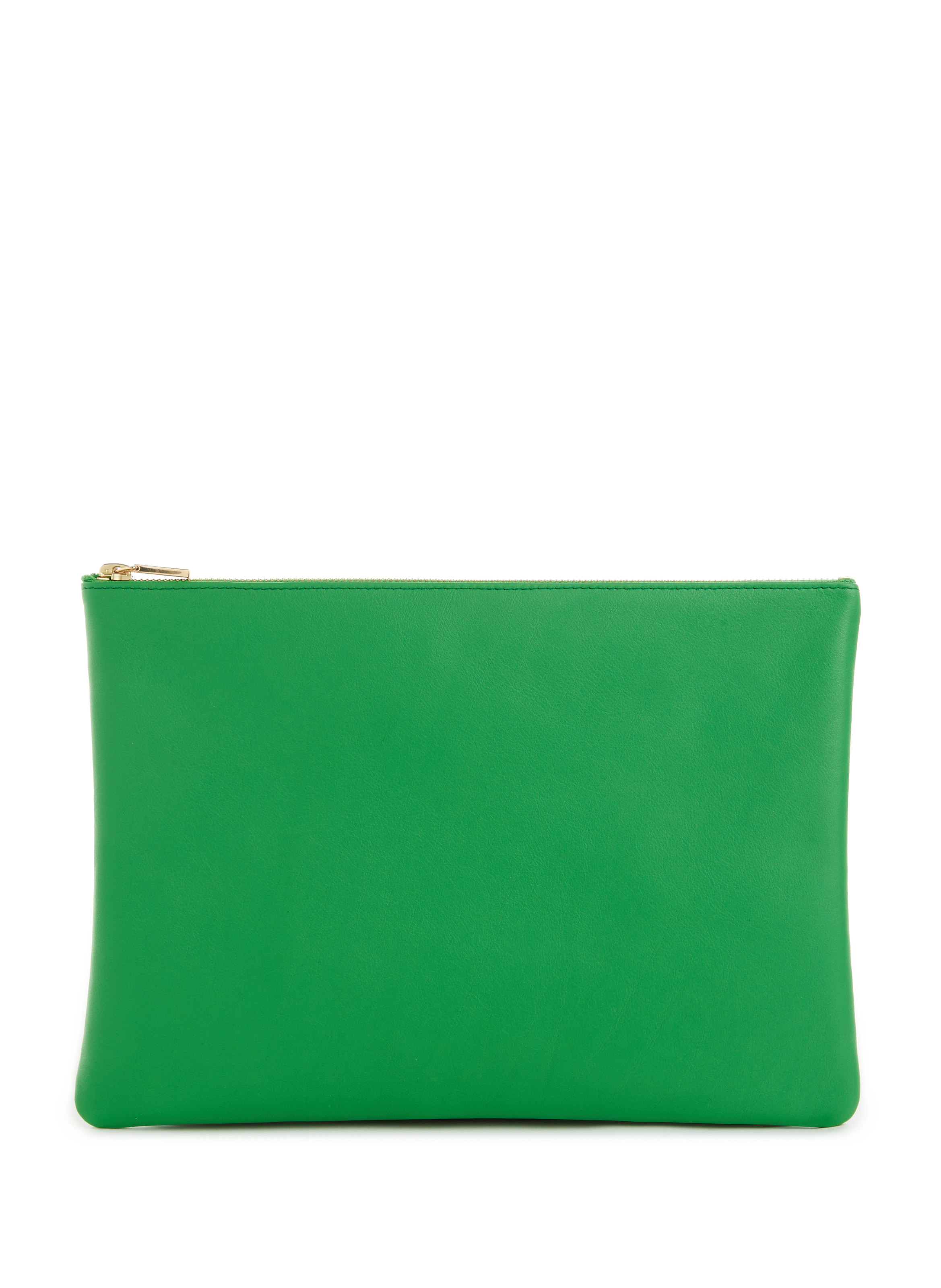 AU PRINTEMPS PARIS Leather clutch Green