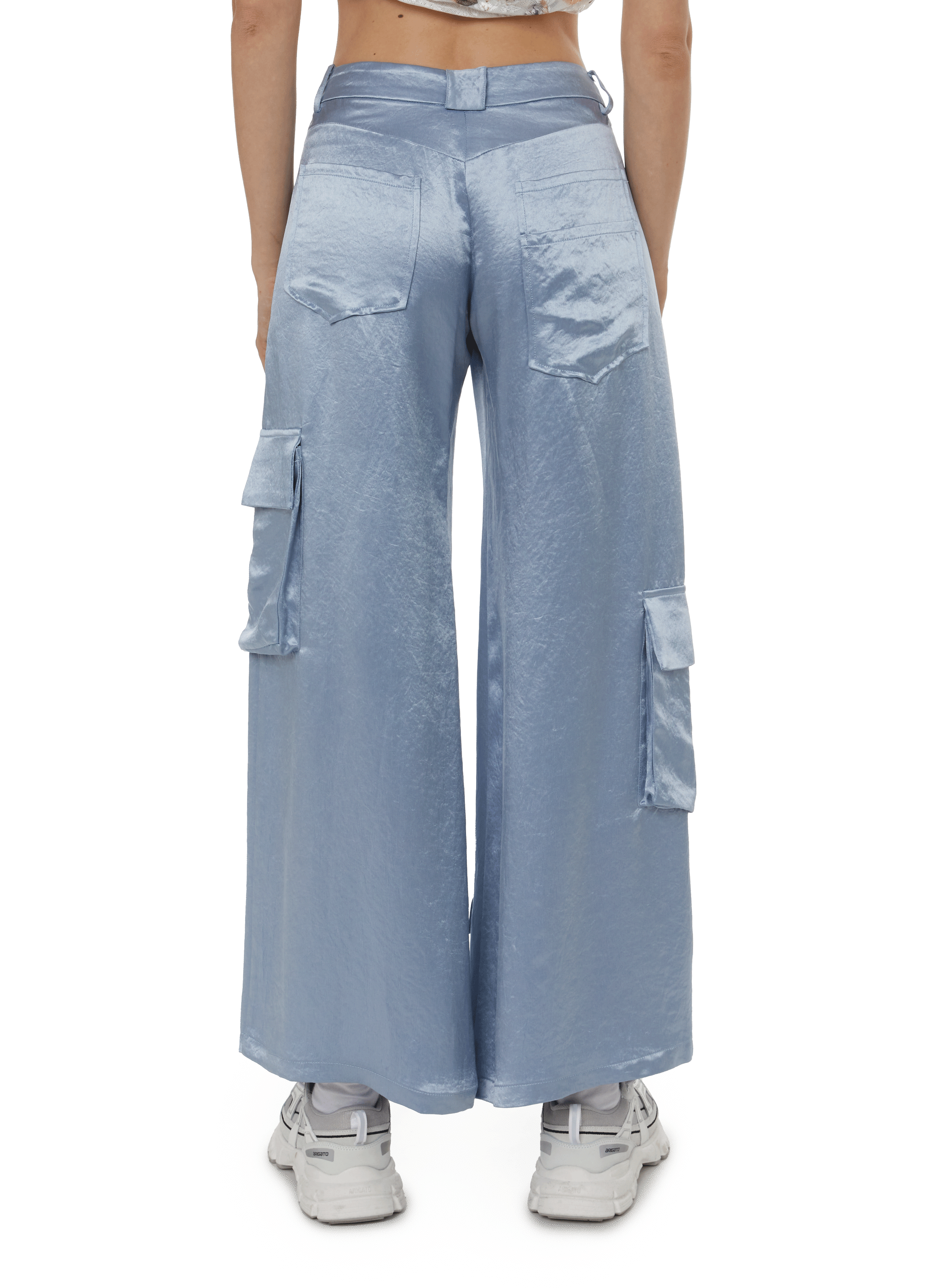 Pantalon ample COLLINA STRADA Bleu