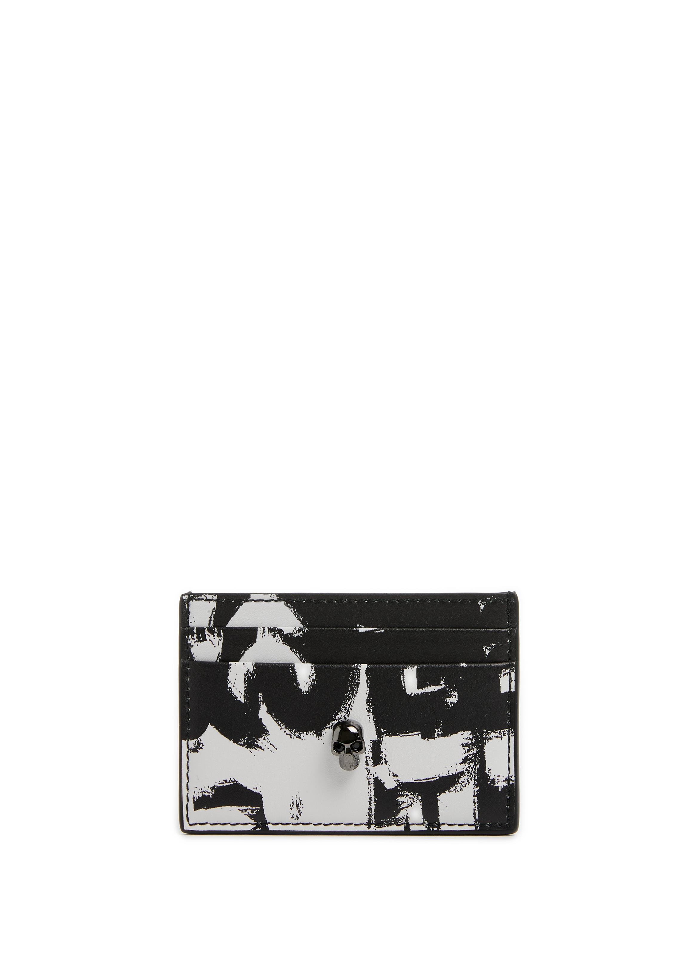 Porte-cartes imprimé en cuir