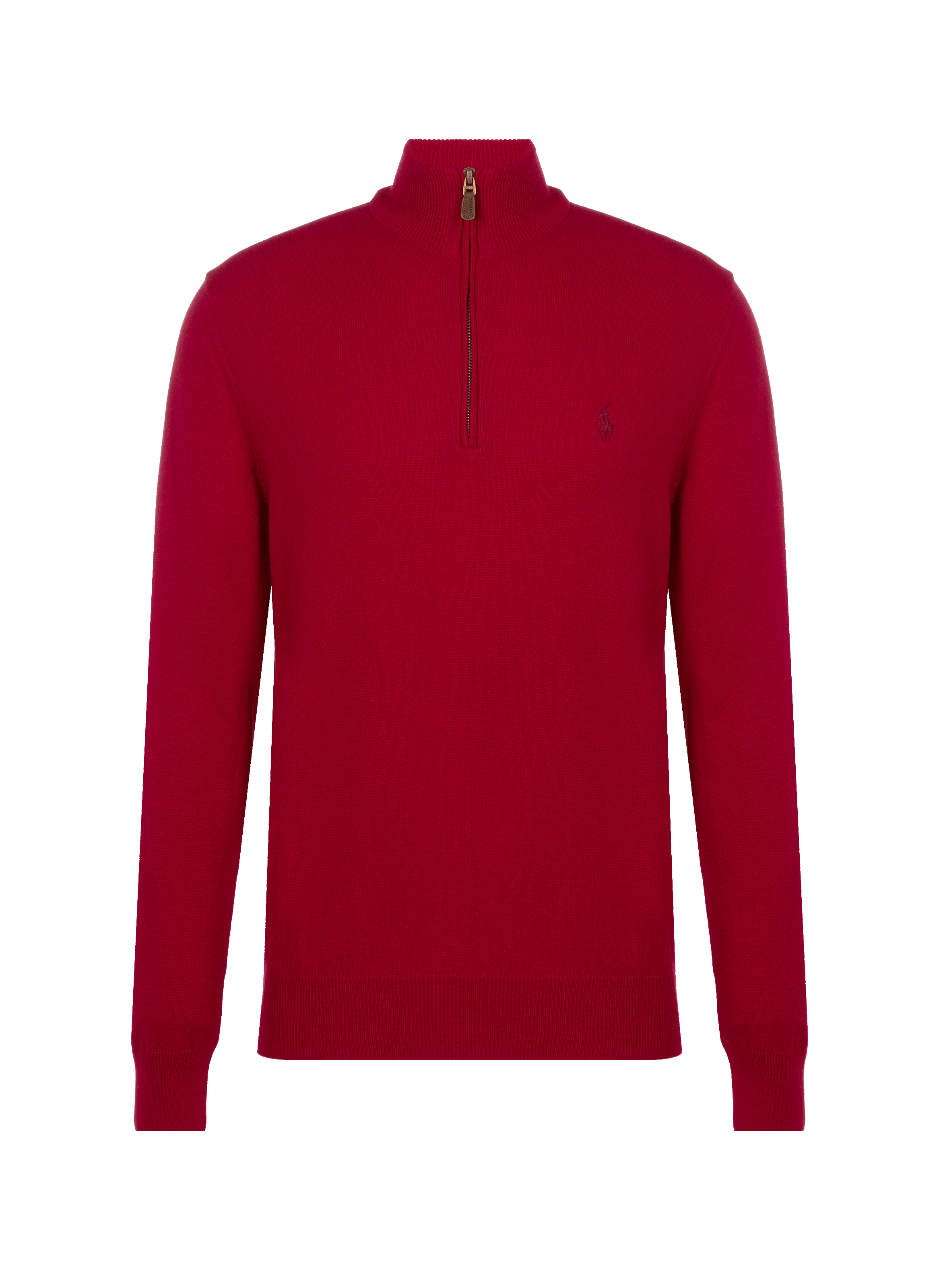 Pull col zippé en laine