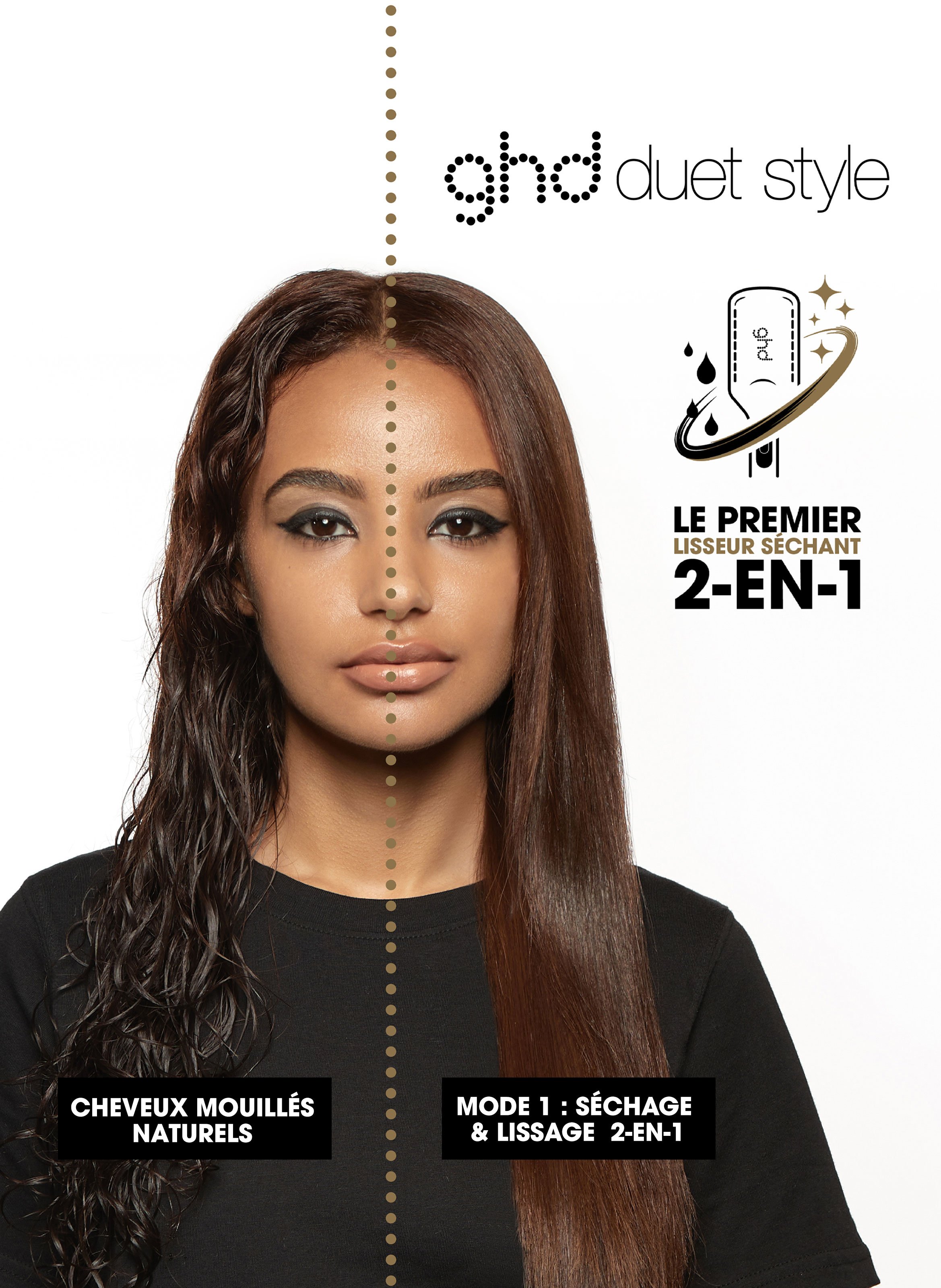 Lisseur séchant 2-en-1 GHD - Duet Style noir GHD No color