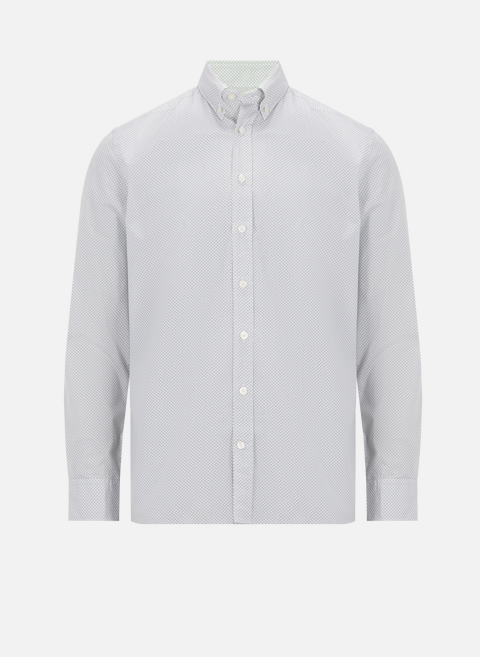 Patterned cotton shirt GreenHACKETT 