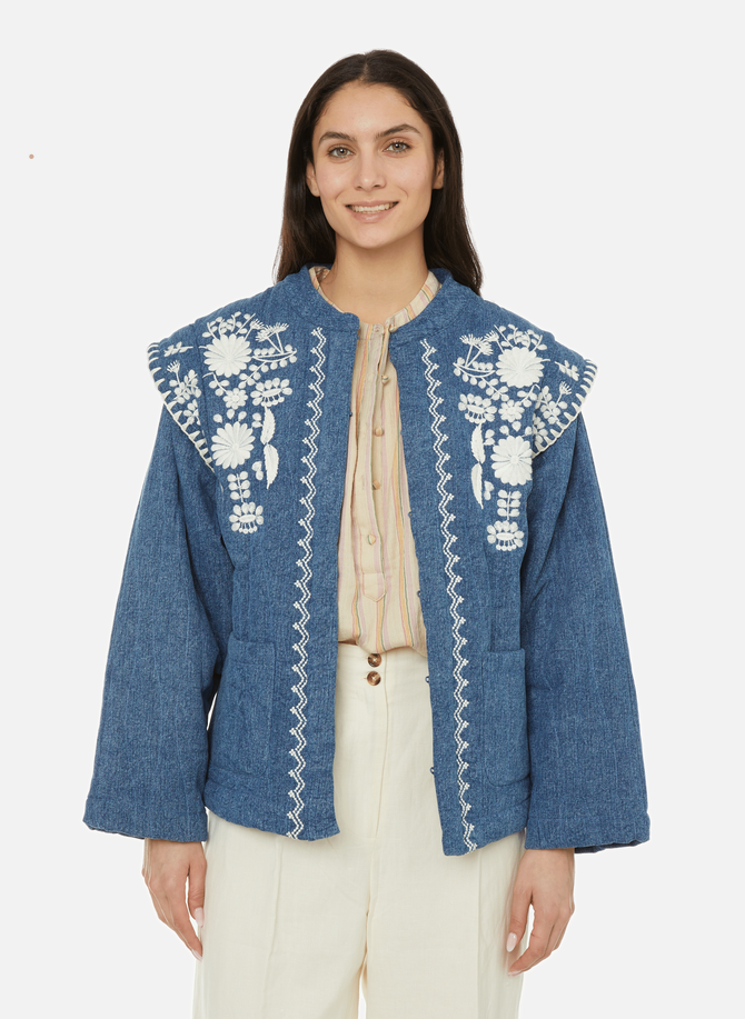 LOUISE MISHA embroidered denim jacket