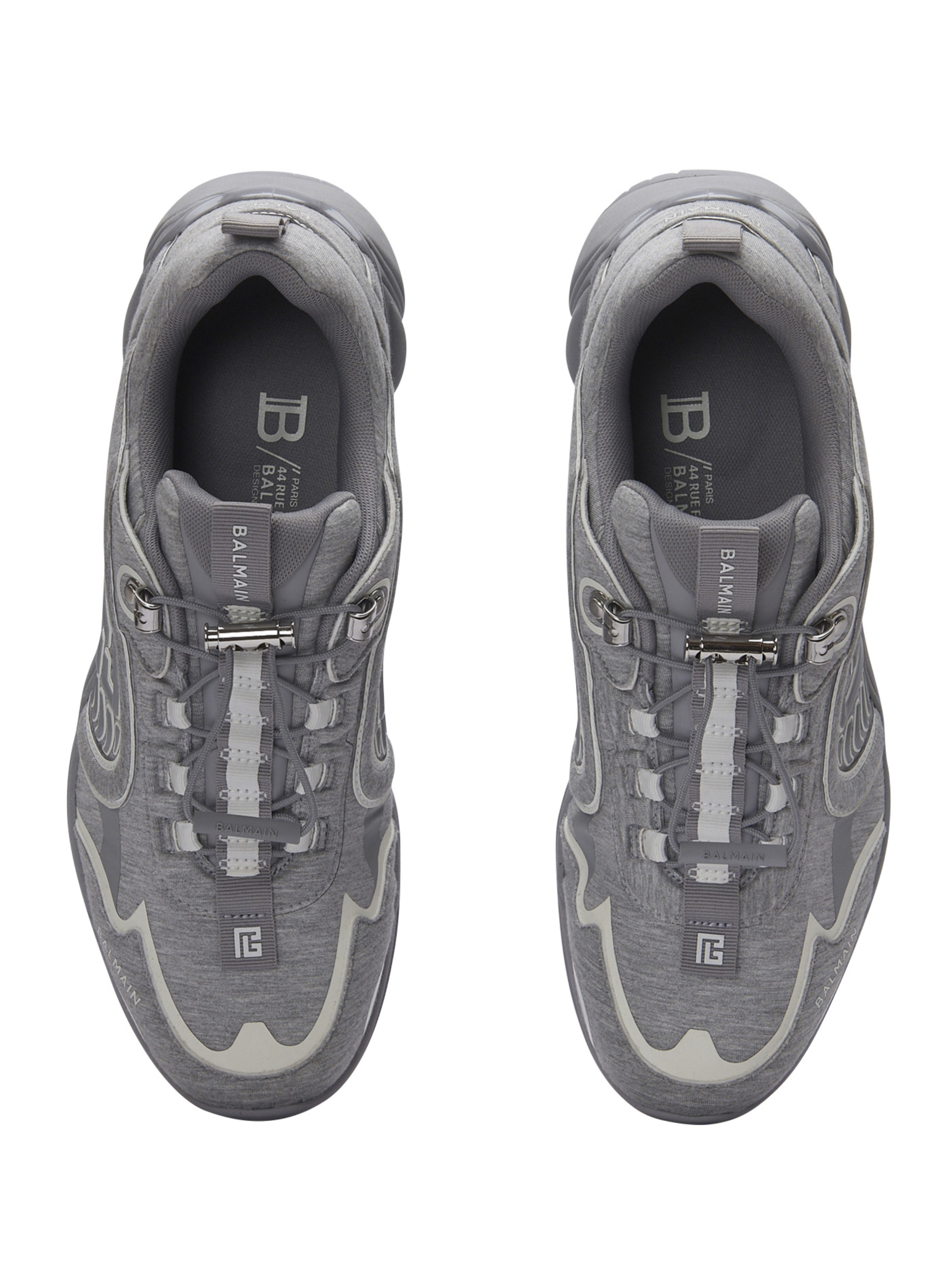 Baskets cosmic dust en molleton BALMAIN Blanc