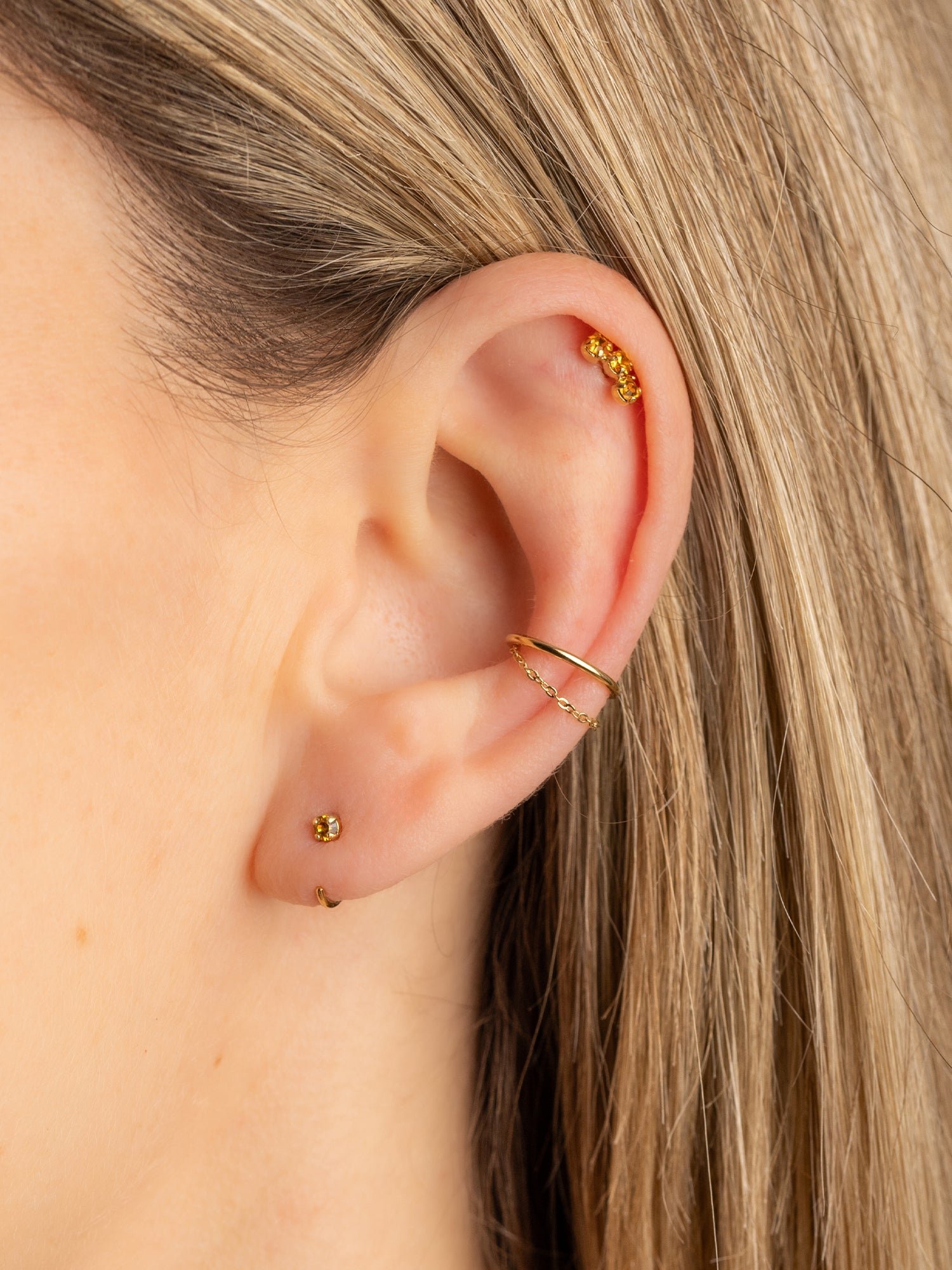 Piercing d'oreille gaston APRIL PLEASE Doré