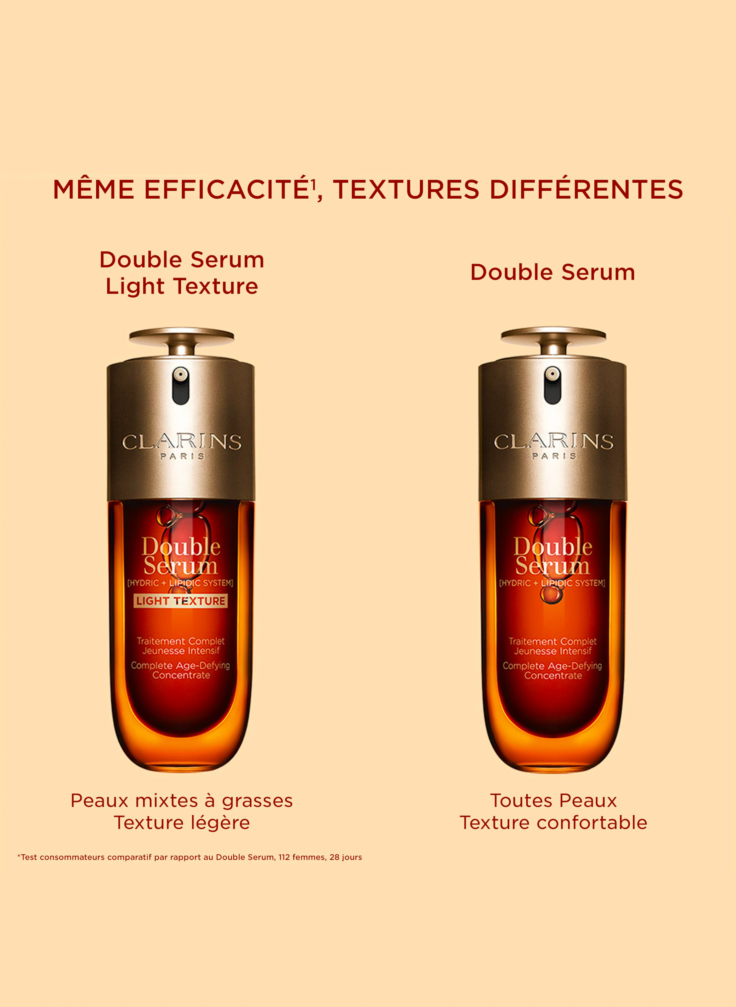 Double Serum Light Texture - Anti-aging serum light texture No color