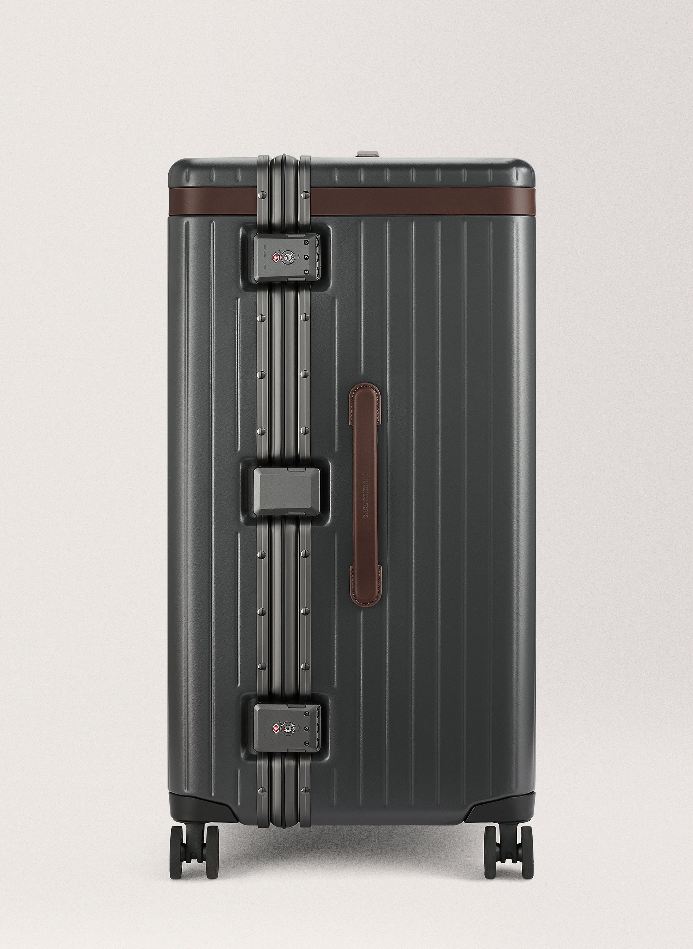 Valise 'trunk' en polycarbonate CARL FRIEDRIK Gris