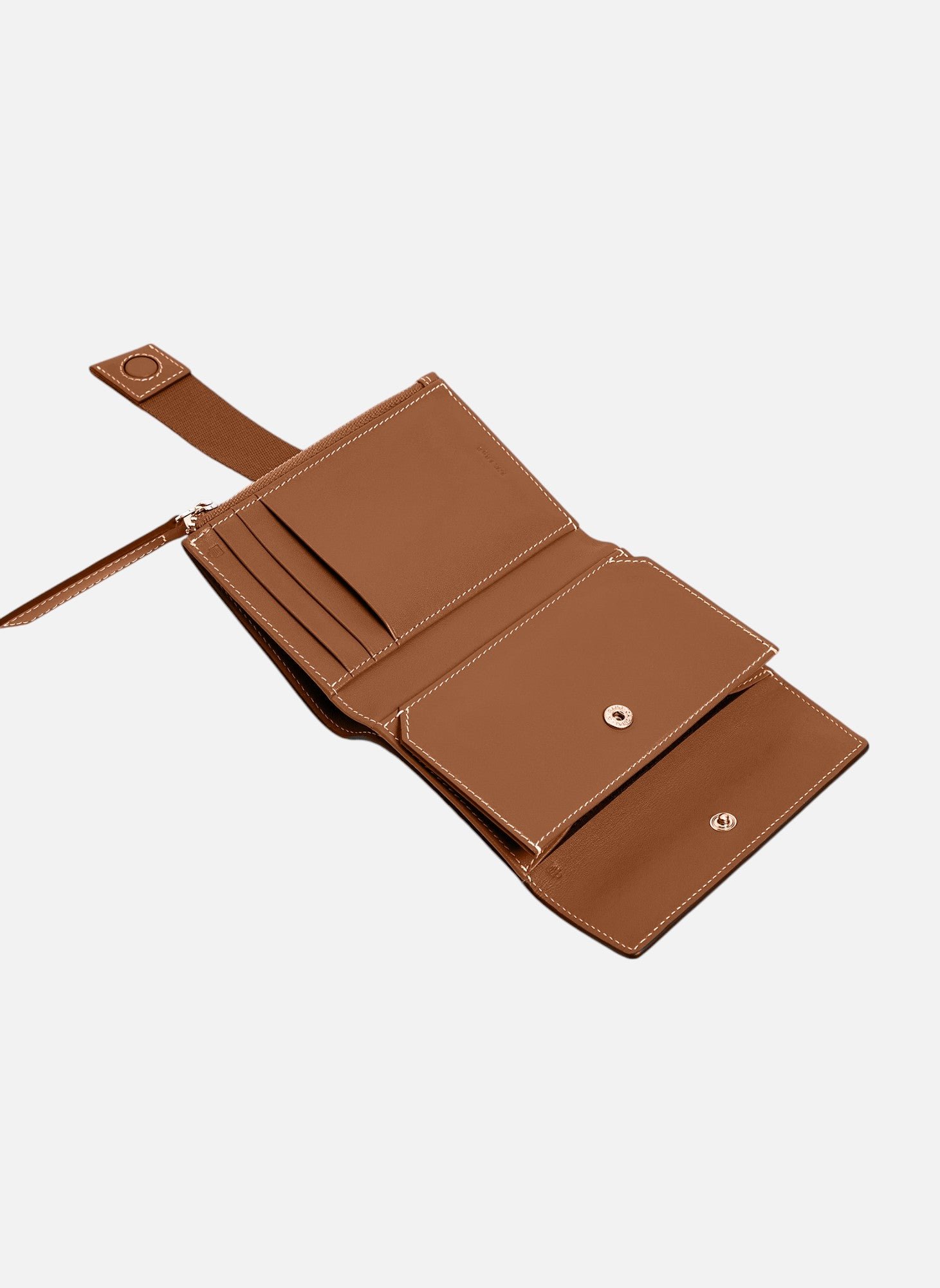 Porte cartes noah en cuir grain buffle et cuir lisse LE TANNEUR Marron