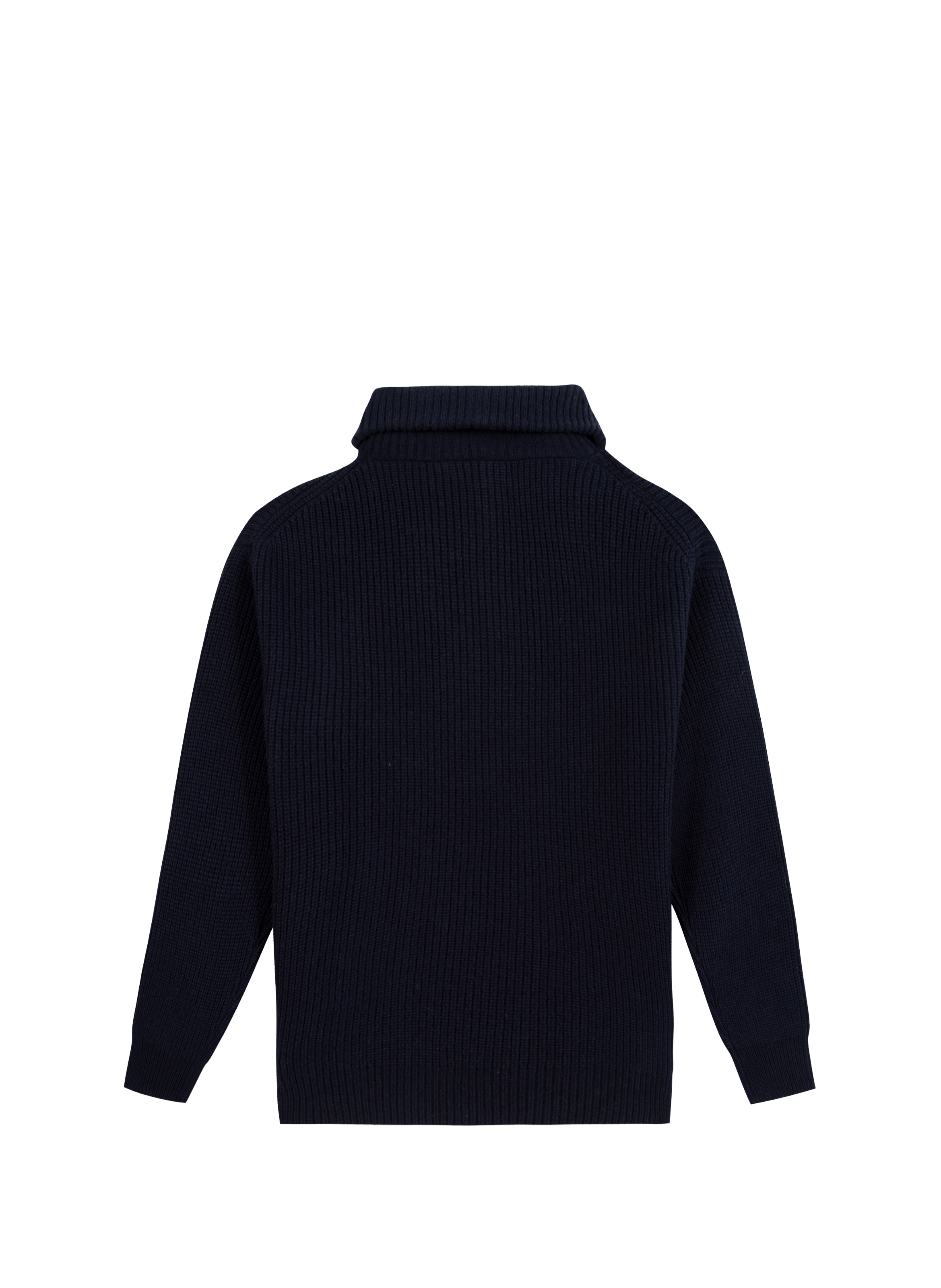 Wool zip-neck jumper MAISON LABICHE Blue