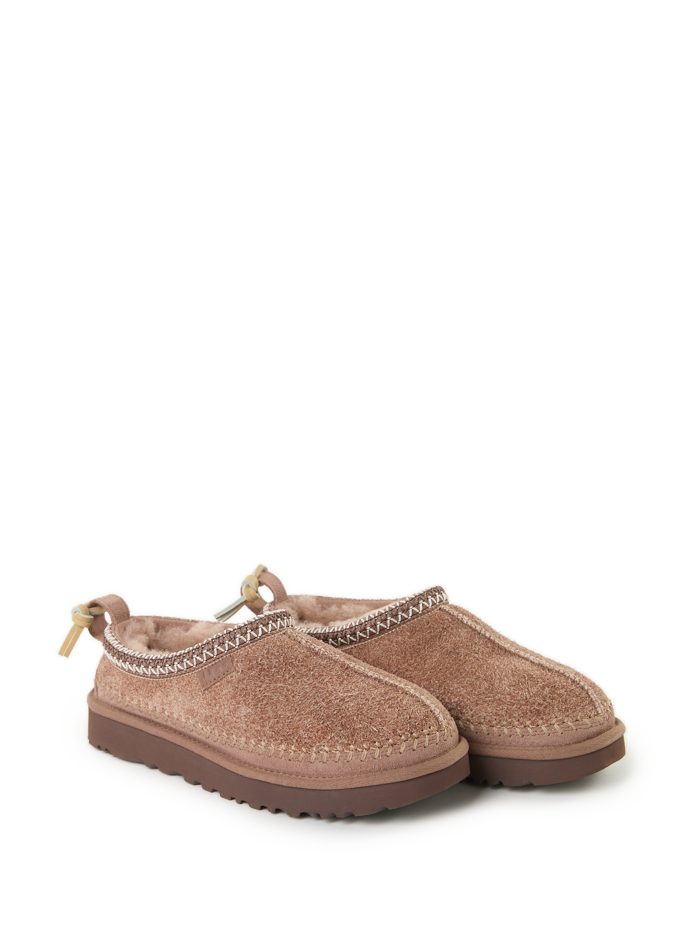 Chaussons en cuir mélangé UGG Beige