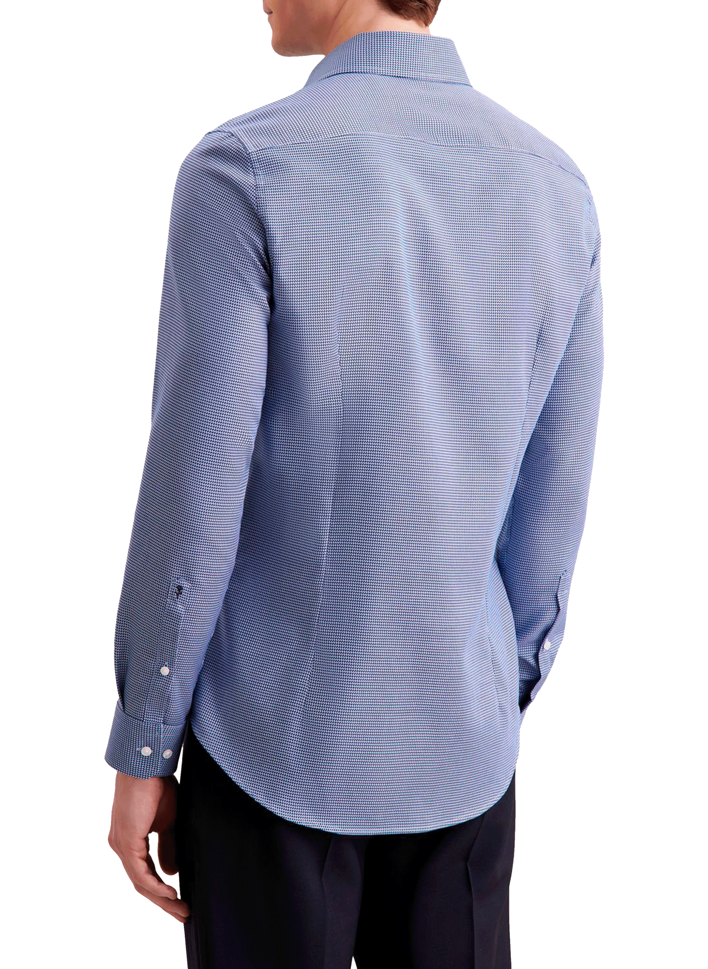 Chemise à motif en coton SEIDENSTICKER Bleu