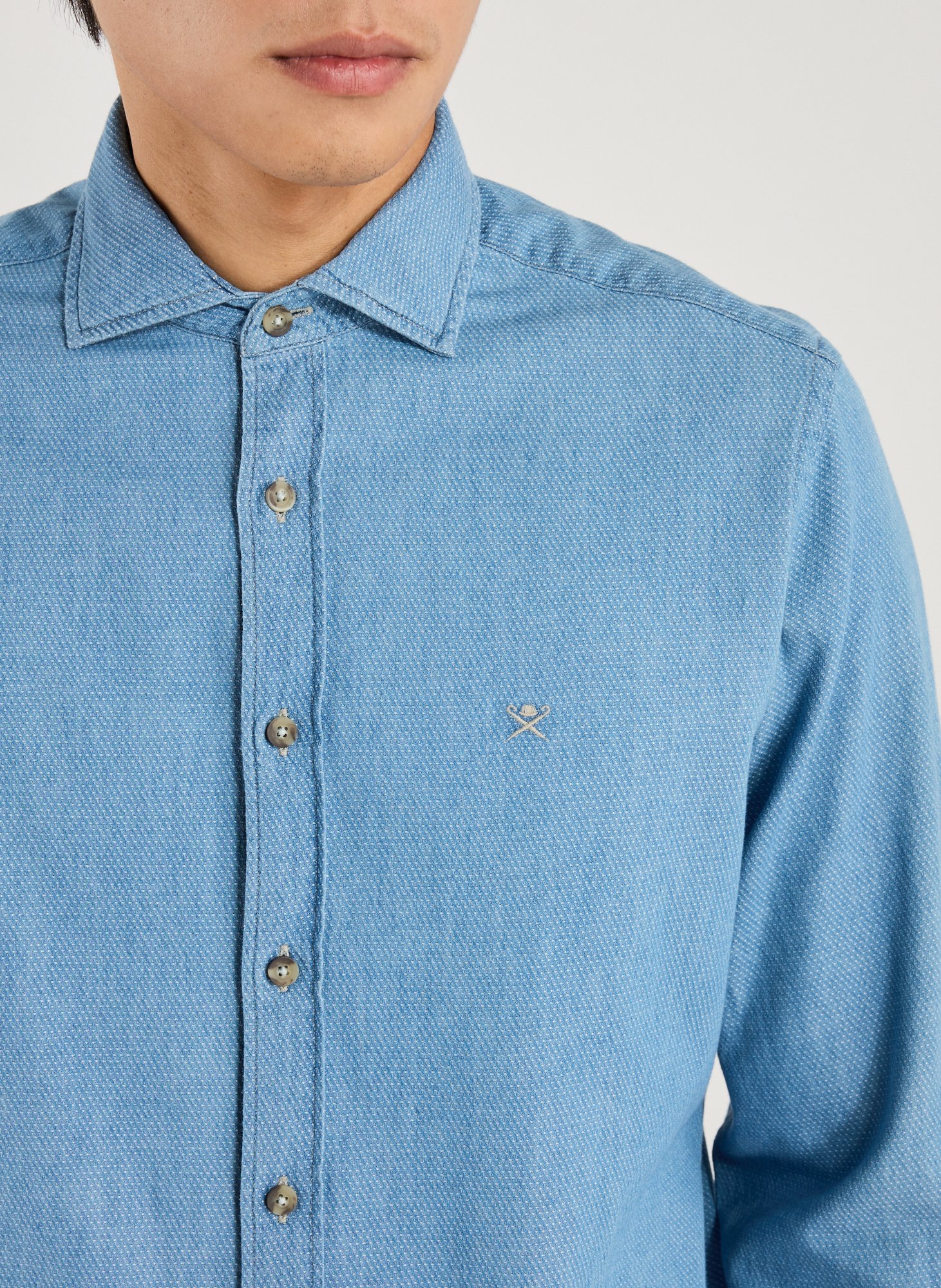 Chemise à motif  HACKETT Bleu