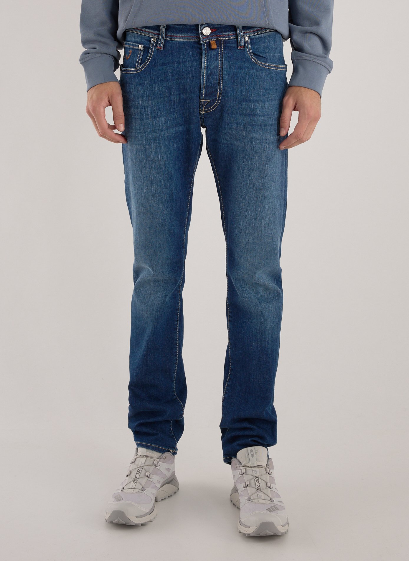 JACOB COHEN Jean slim en coton mélangé Bleu