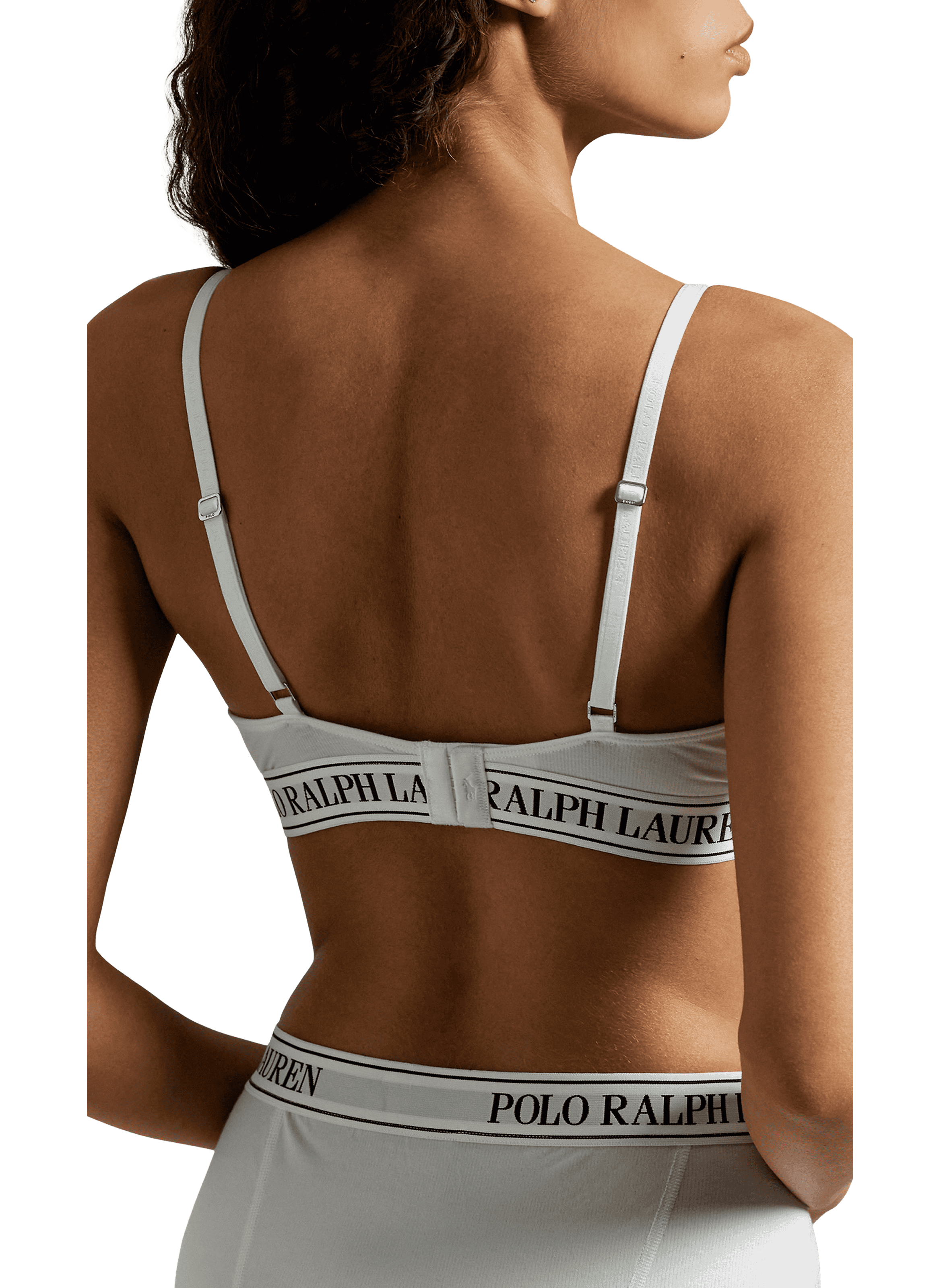 Soutien-gorge souple à logo POLO RALPH LAUREN Blanc