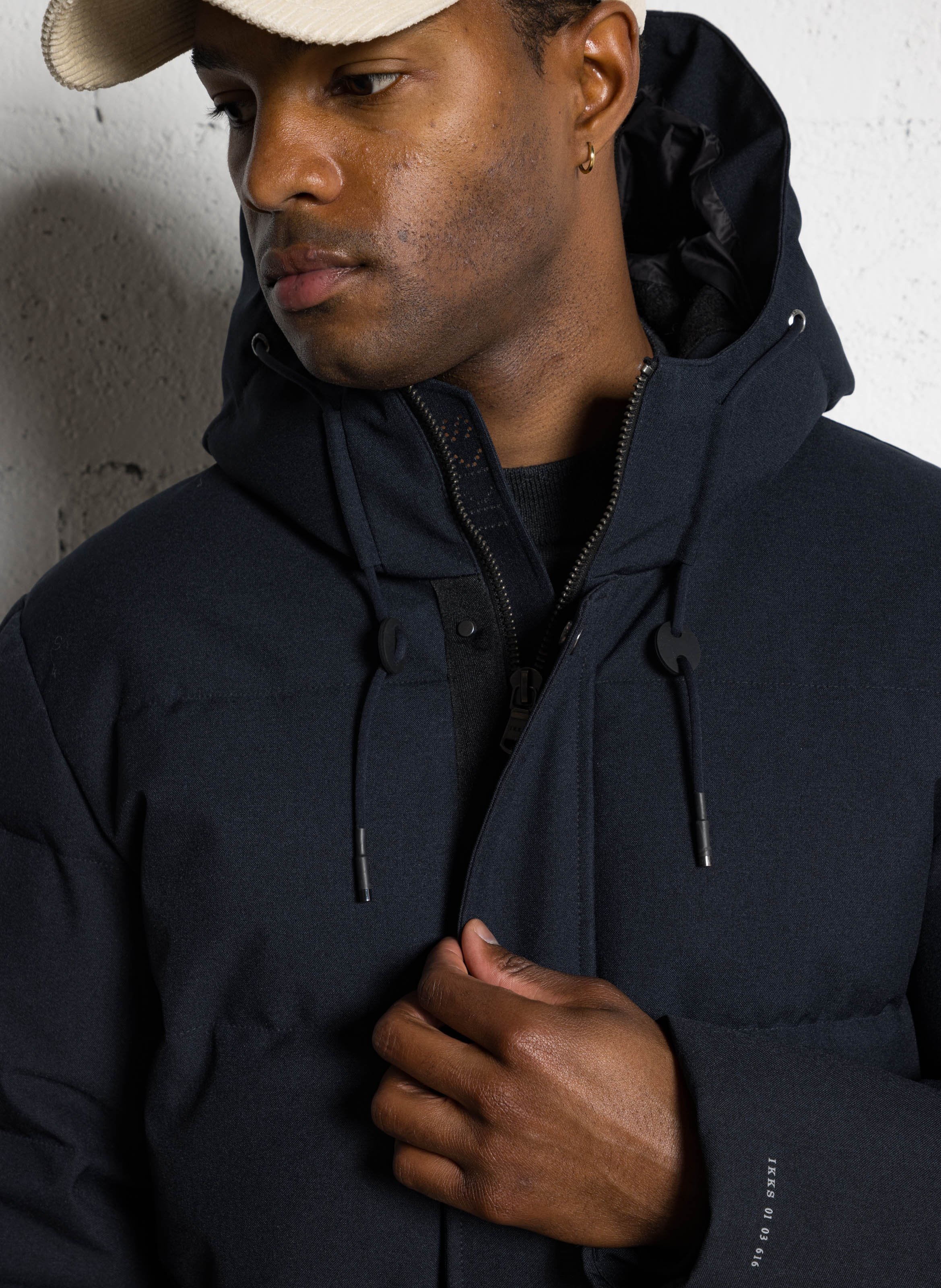 Doudoune col montant IKKS Bleu