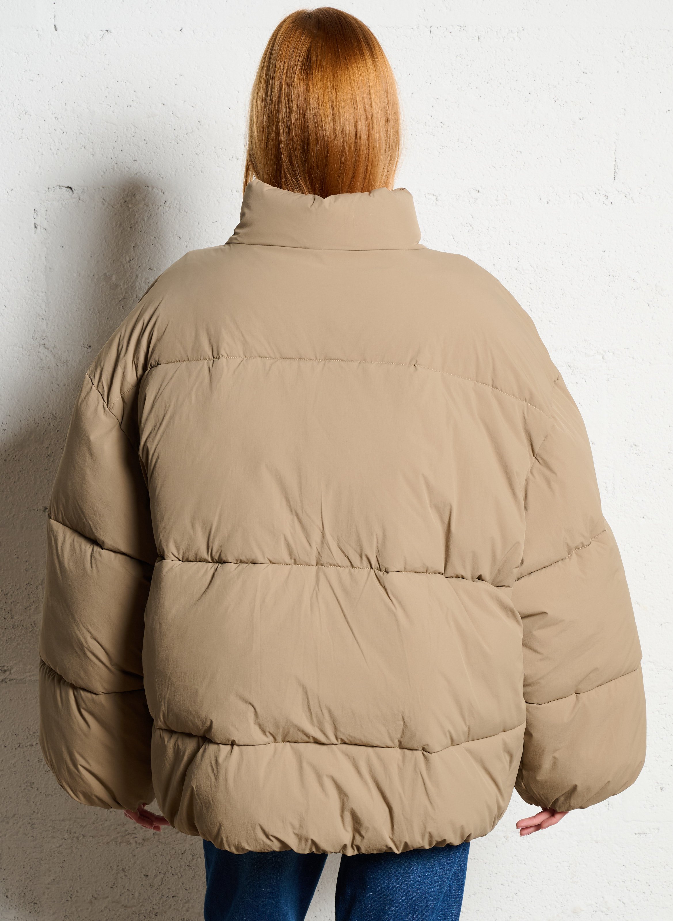 Doudoune droite col montant rofy AMERICAN VINTAGE Marron