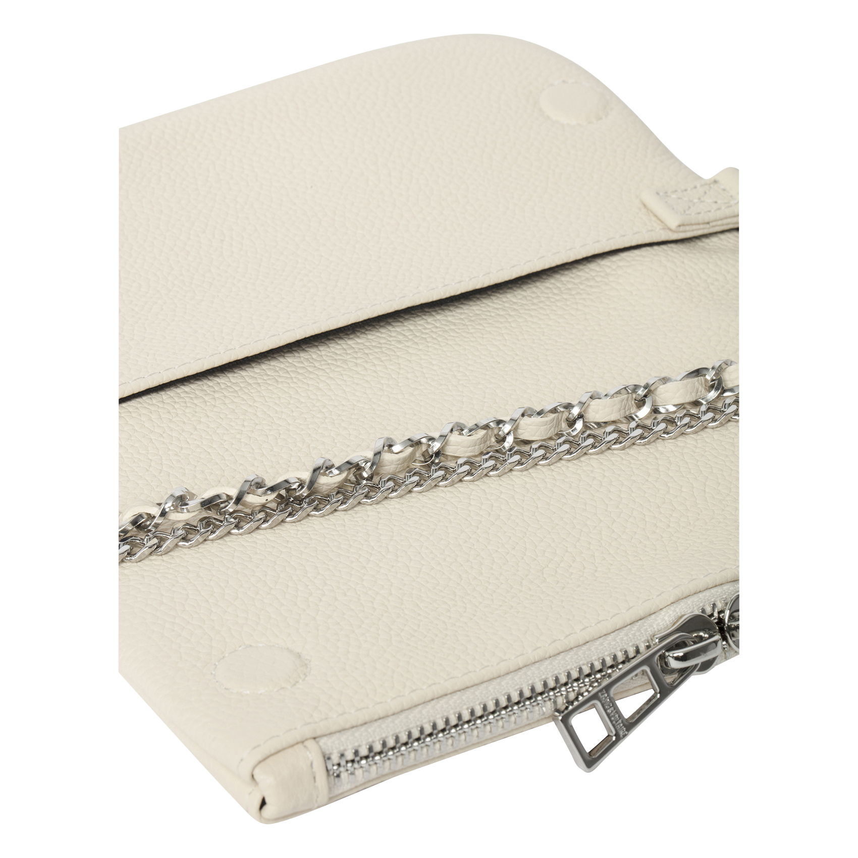 Sac bandoulière en cuir rock nano ZADIG&VOLTAIRE Blanc