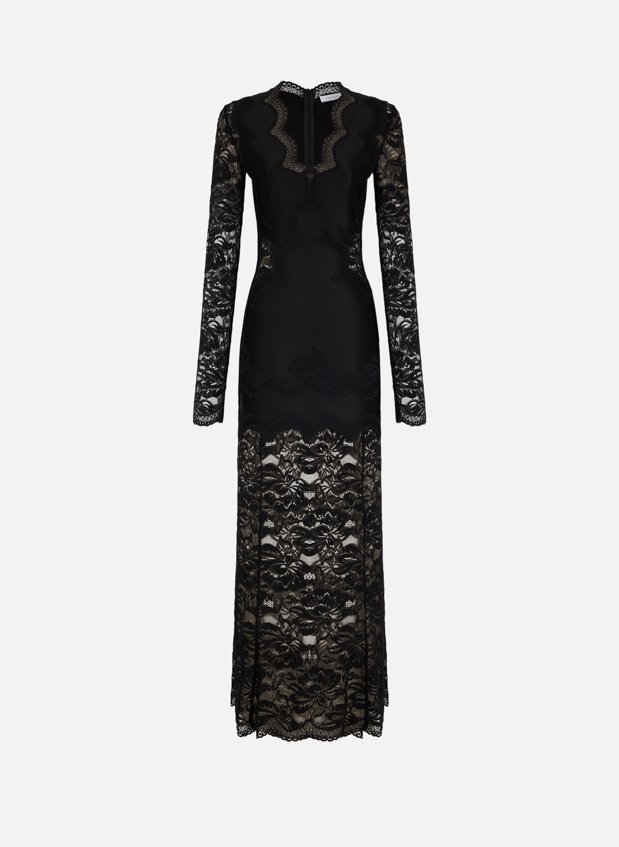 Robe en dentelle RABANNE Noir