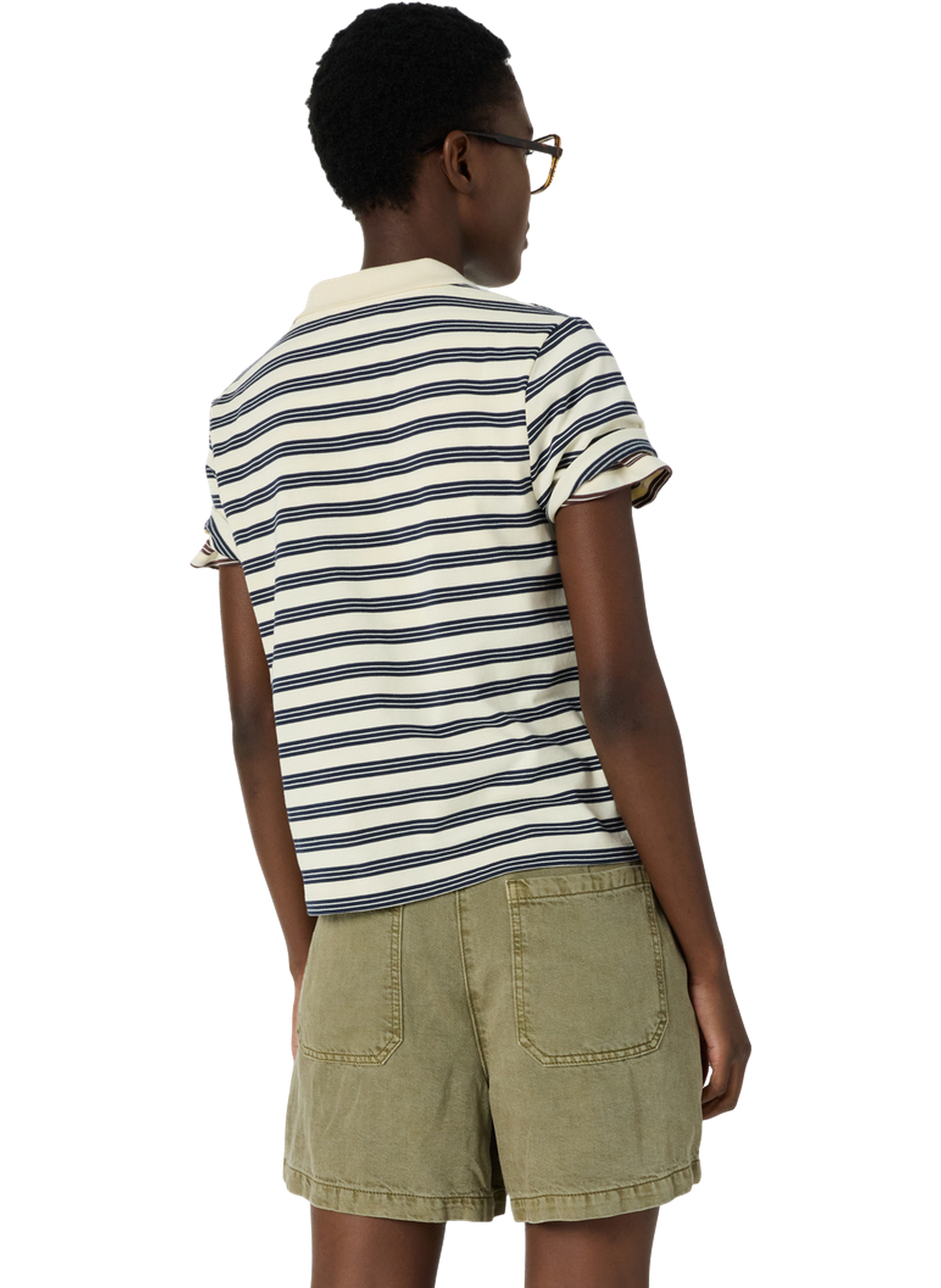 Polo rayé en coton - marcie GERARD DAREL Bleu