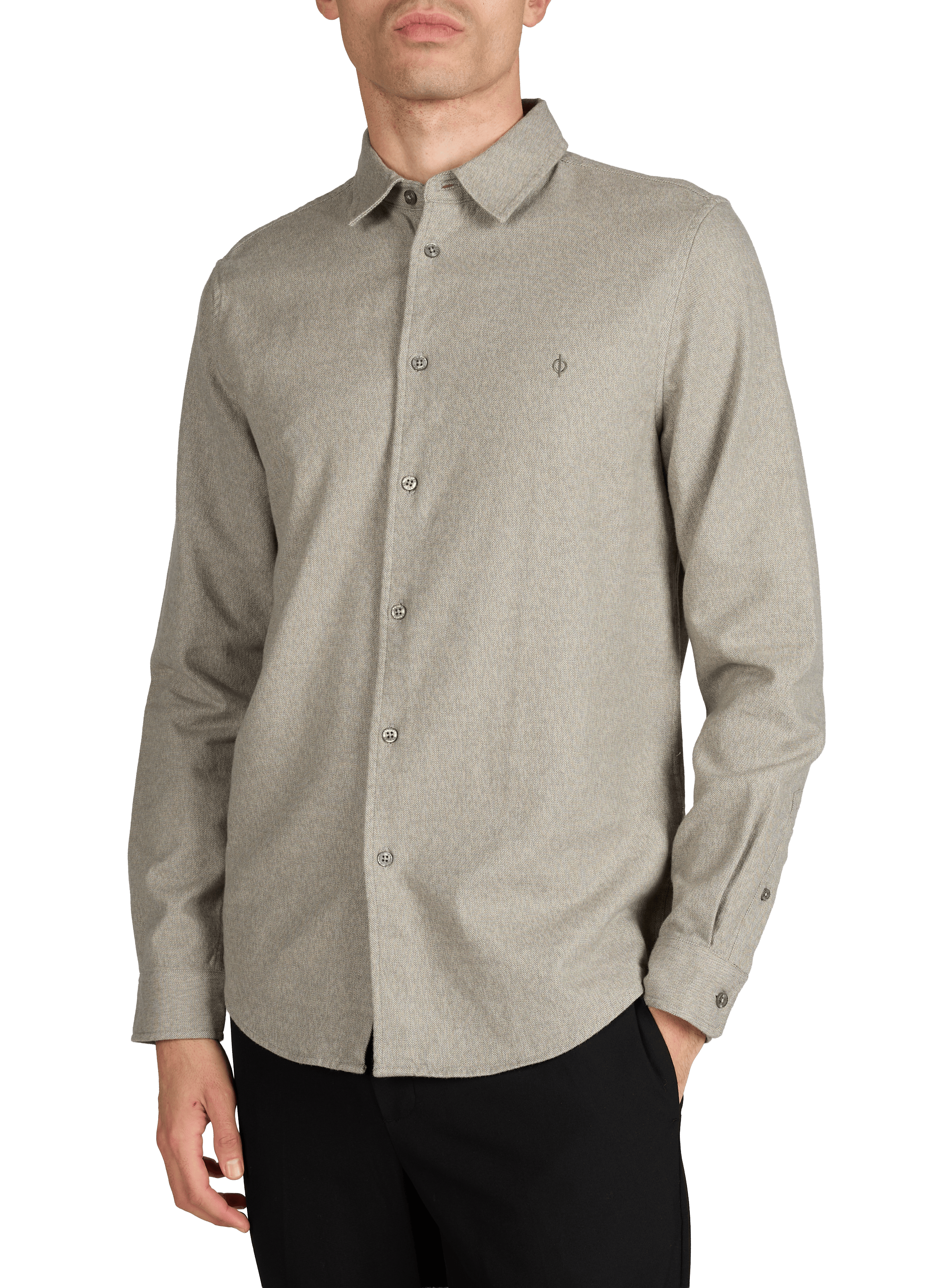 Shirt with classic collar in organic cotton SAMSOE SAMSOE Green