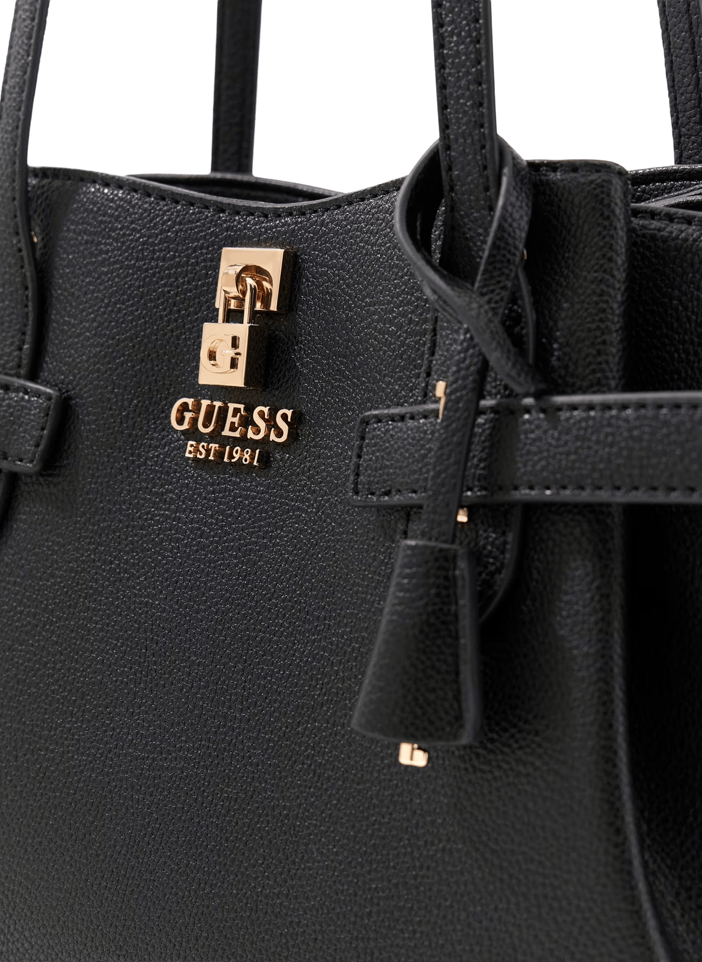 Shoulder bag with leather effect GUESS Black