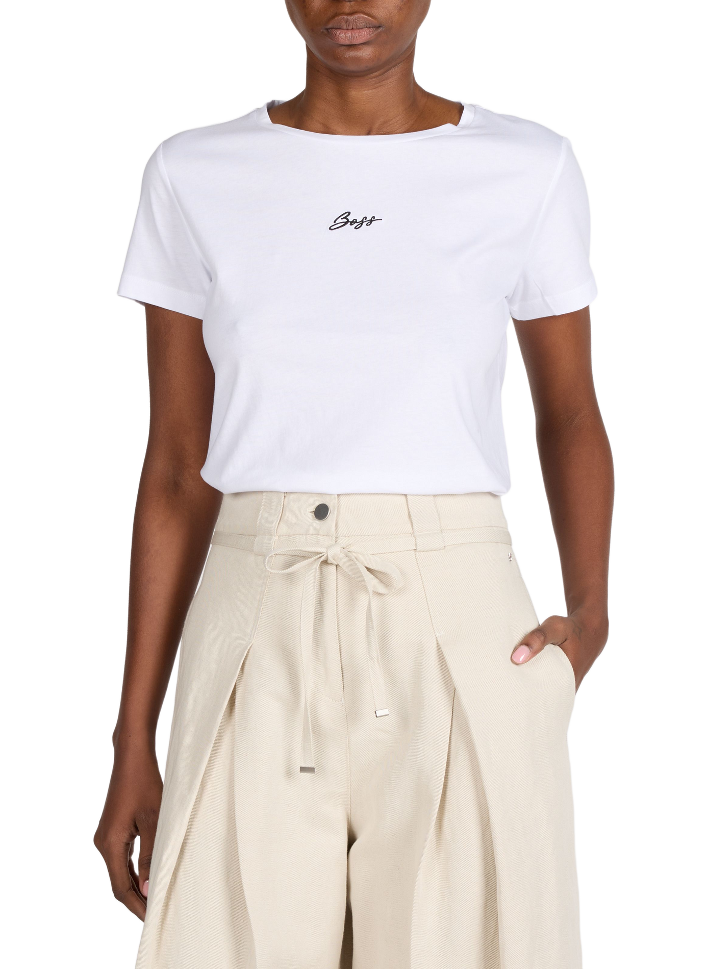 Classic Cotton T-Shirt BOSS White