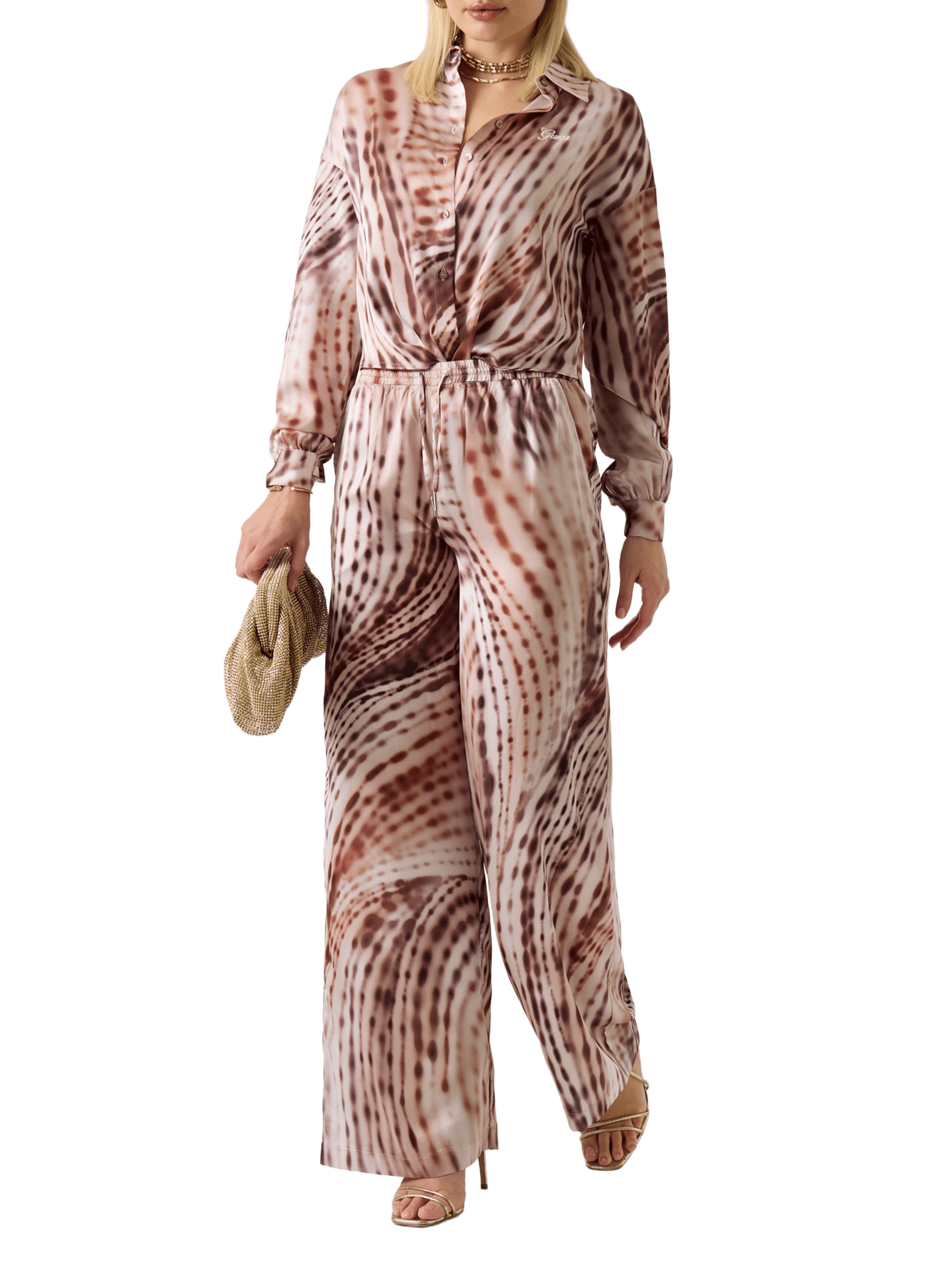 Printed tied shirt GUESS Multicolour