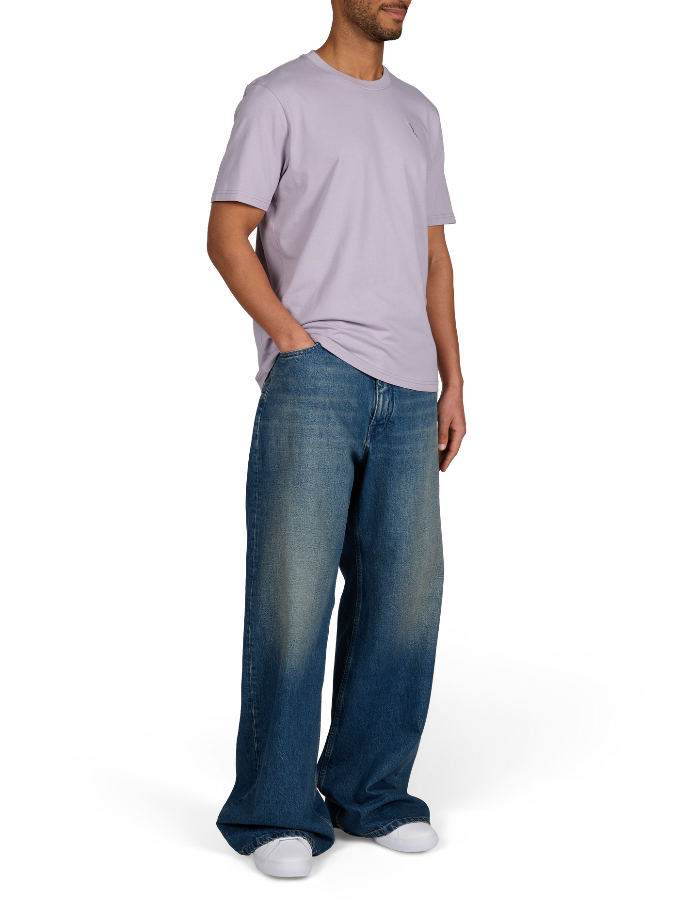 Cotton round-neck T-shirt AIGLE Purple