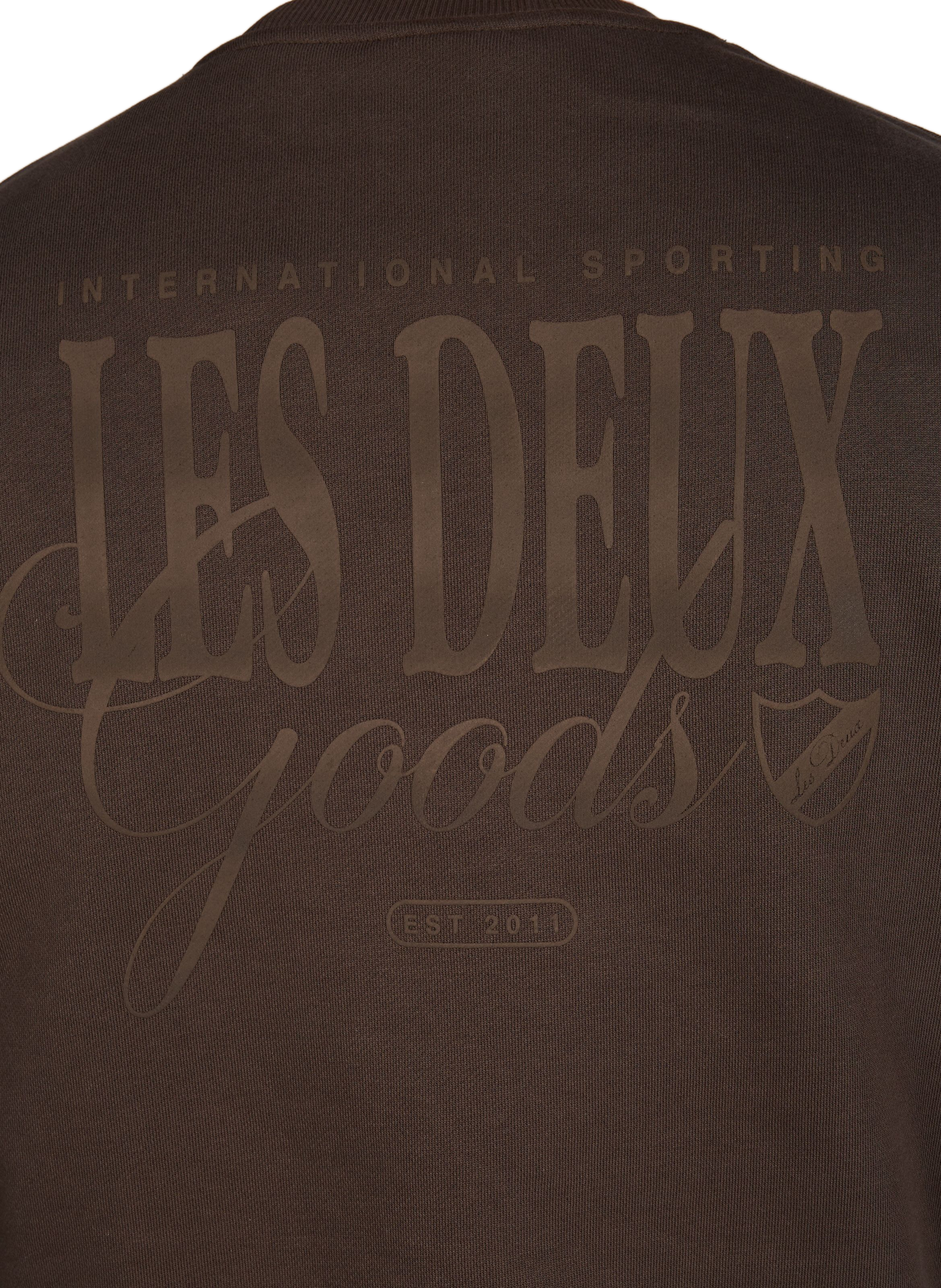 Cotton sweatshirt LES DEUX Brown